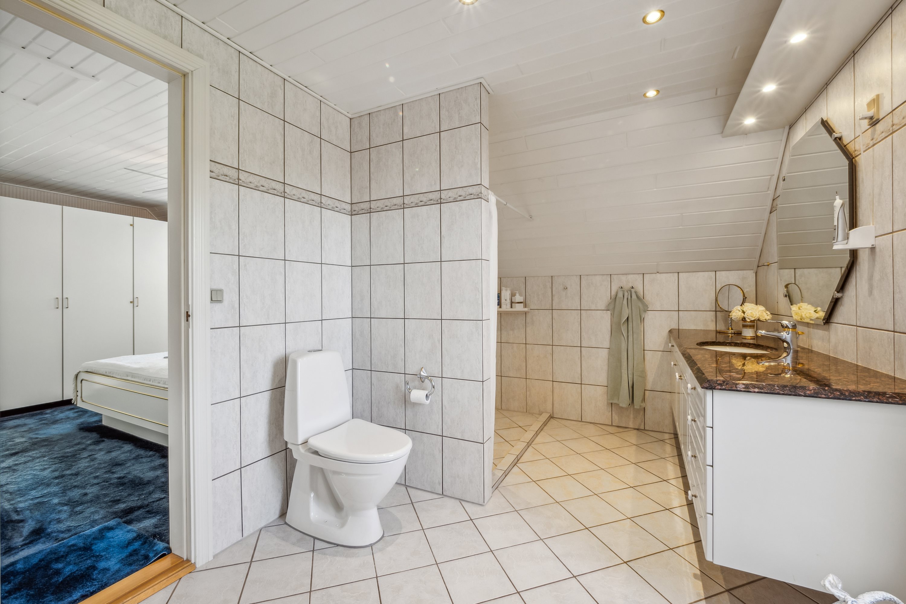 Fremhævet badeværelse billede i fuldskærmstilstand. Billede af Visdomsvej 4, 7741 Frøstrup