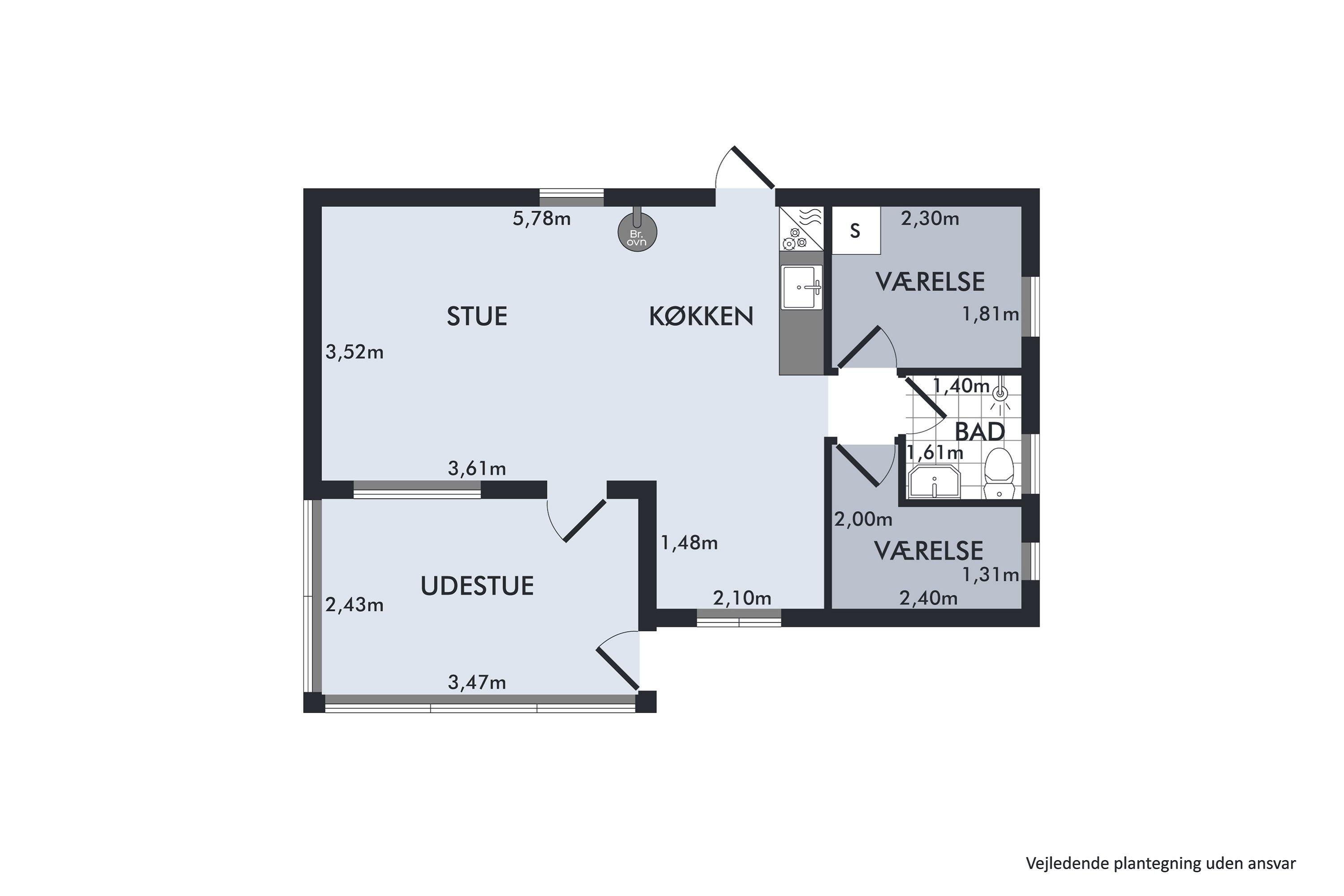 Plantegninger billede af Gribvej 11, Esby, 8420 Knebel