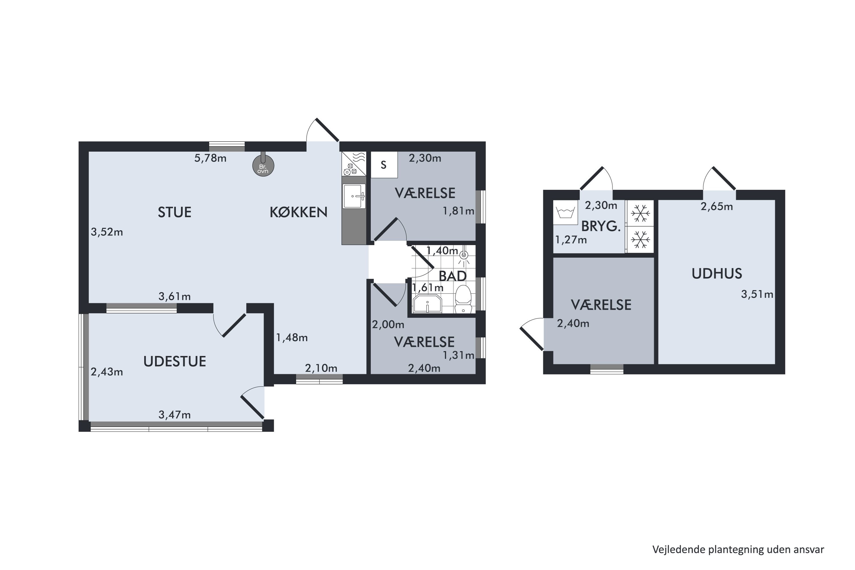 Plantegninger billede af Gribvej 11, Esby, 8420 Knebel