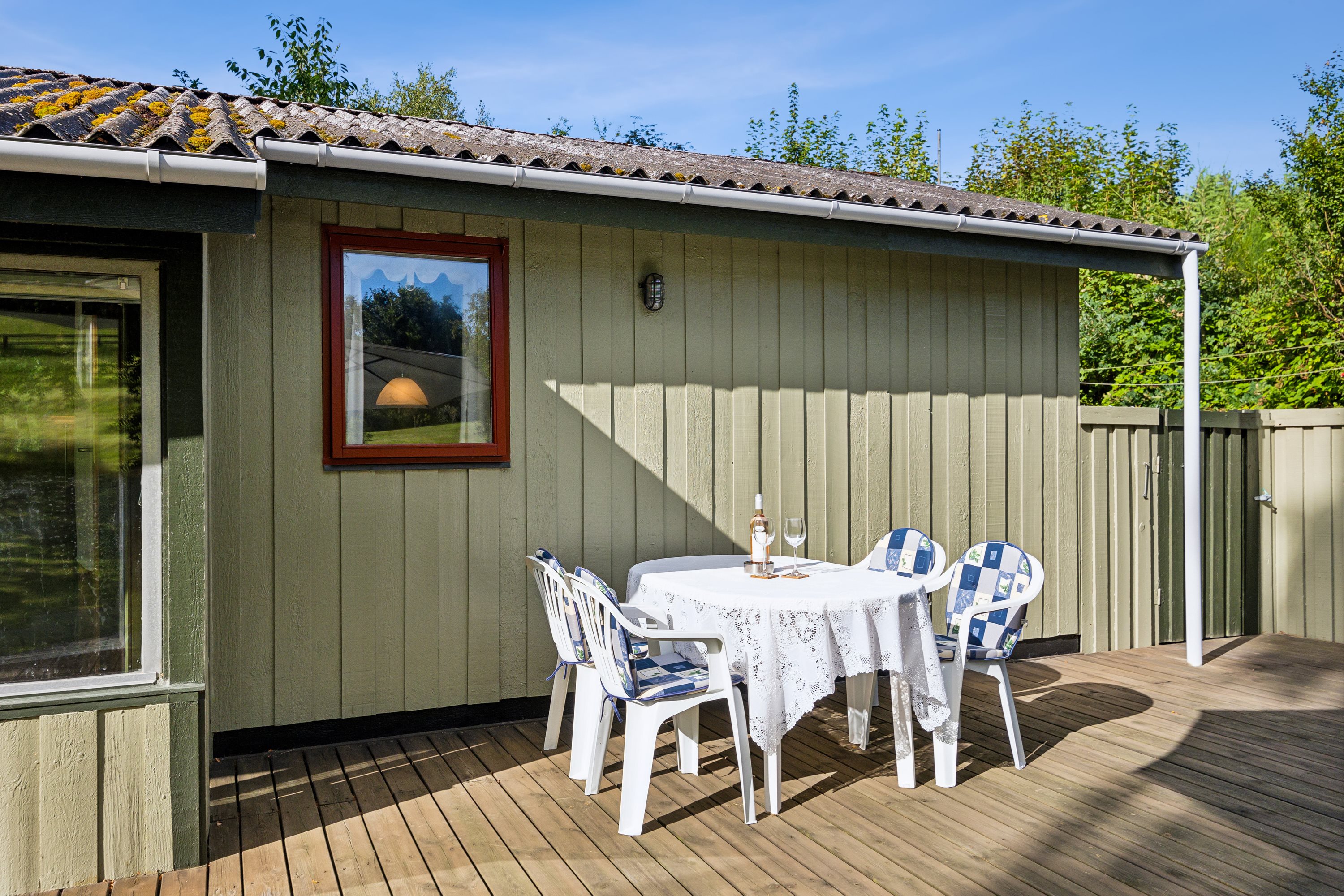 Fremhævet terrasse billede i fuldskærmstilstand. Billede af Gribvej 11, Esby, 8420 Knebel