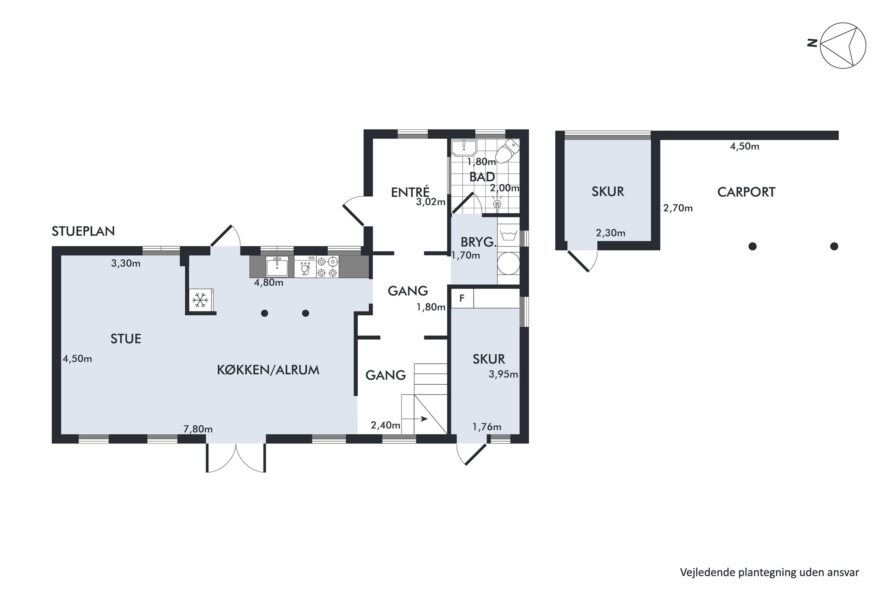 Plantegninger billede af Rønnebær Alle 172, 3000 Helsingør