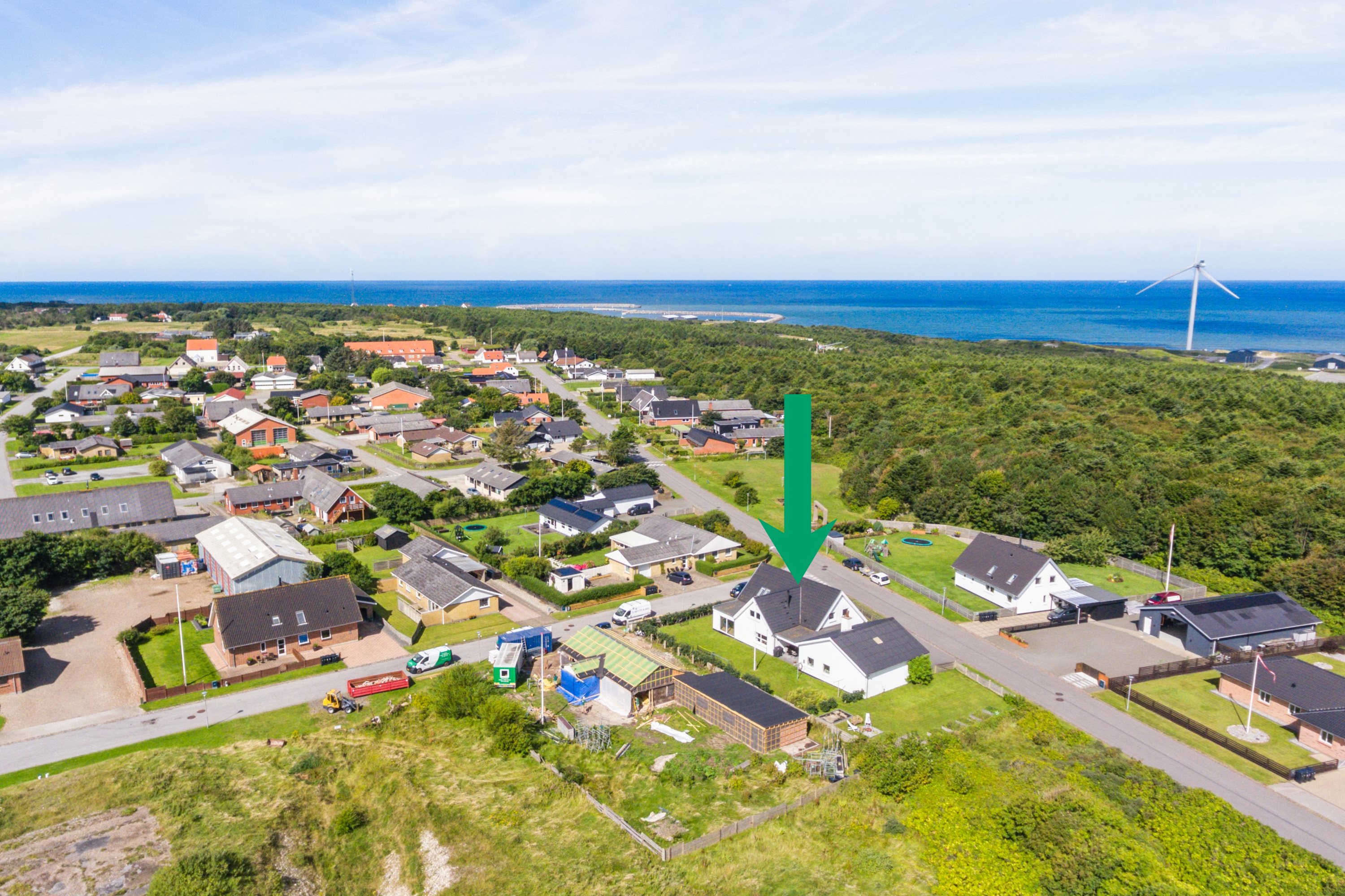 Miniaturebillede 2: luftfoto. Billede af Bødkervej 59, 7730 Hanstholm