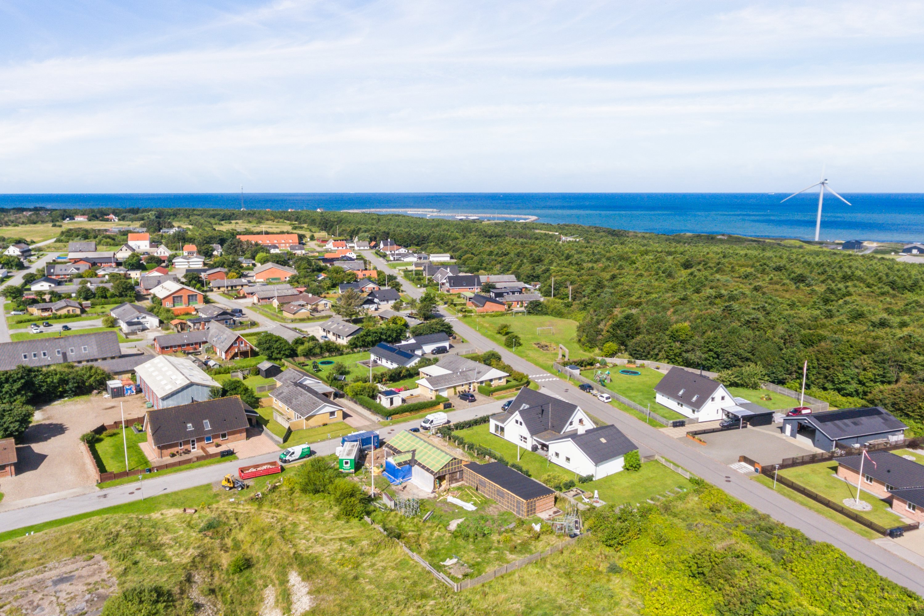 Fremhævet luftfoto billede i fuldskærmstilstand. Billede af Bødkervej 59, 7730 Hanstholm