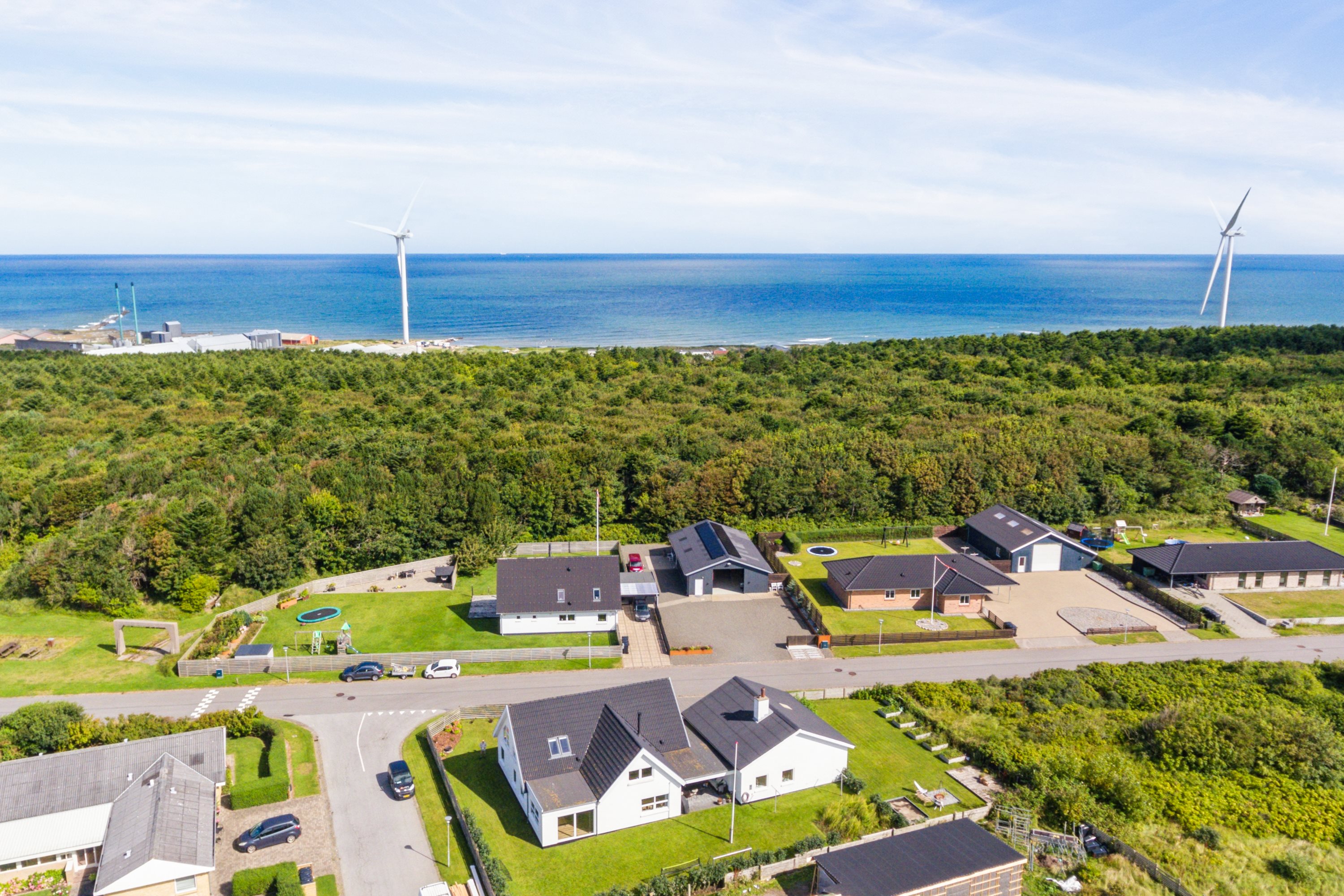 Fremhævet luftfoto billede i fuldskærmstilstand. Billede af Bødkervej 59, 7730 Hanstholm