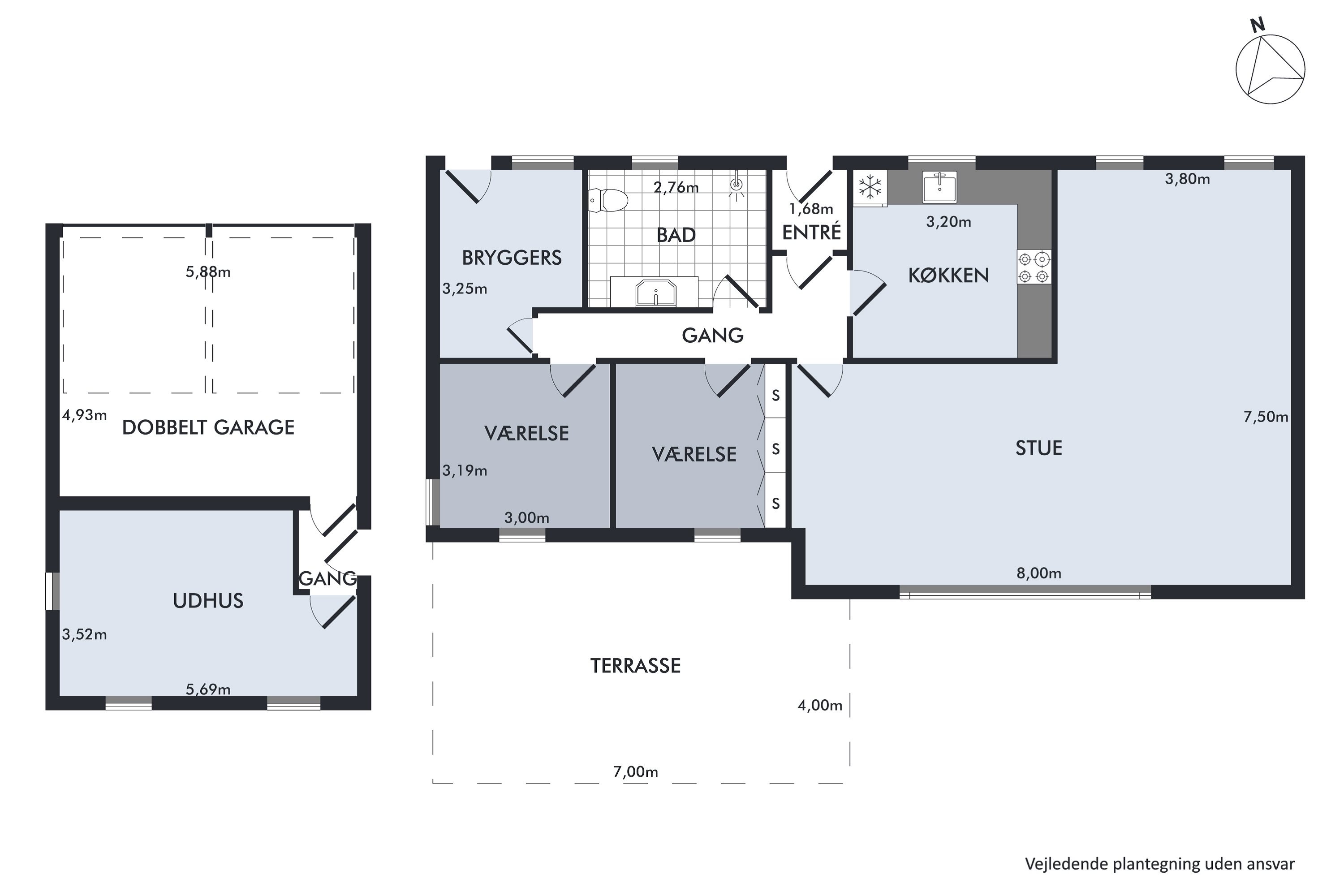 Plantegninger billede af Rundhøjvej 12, Ø Hvidbjerg, 7970 Redsted M