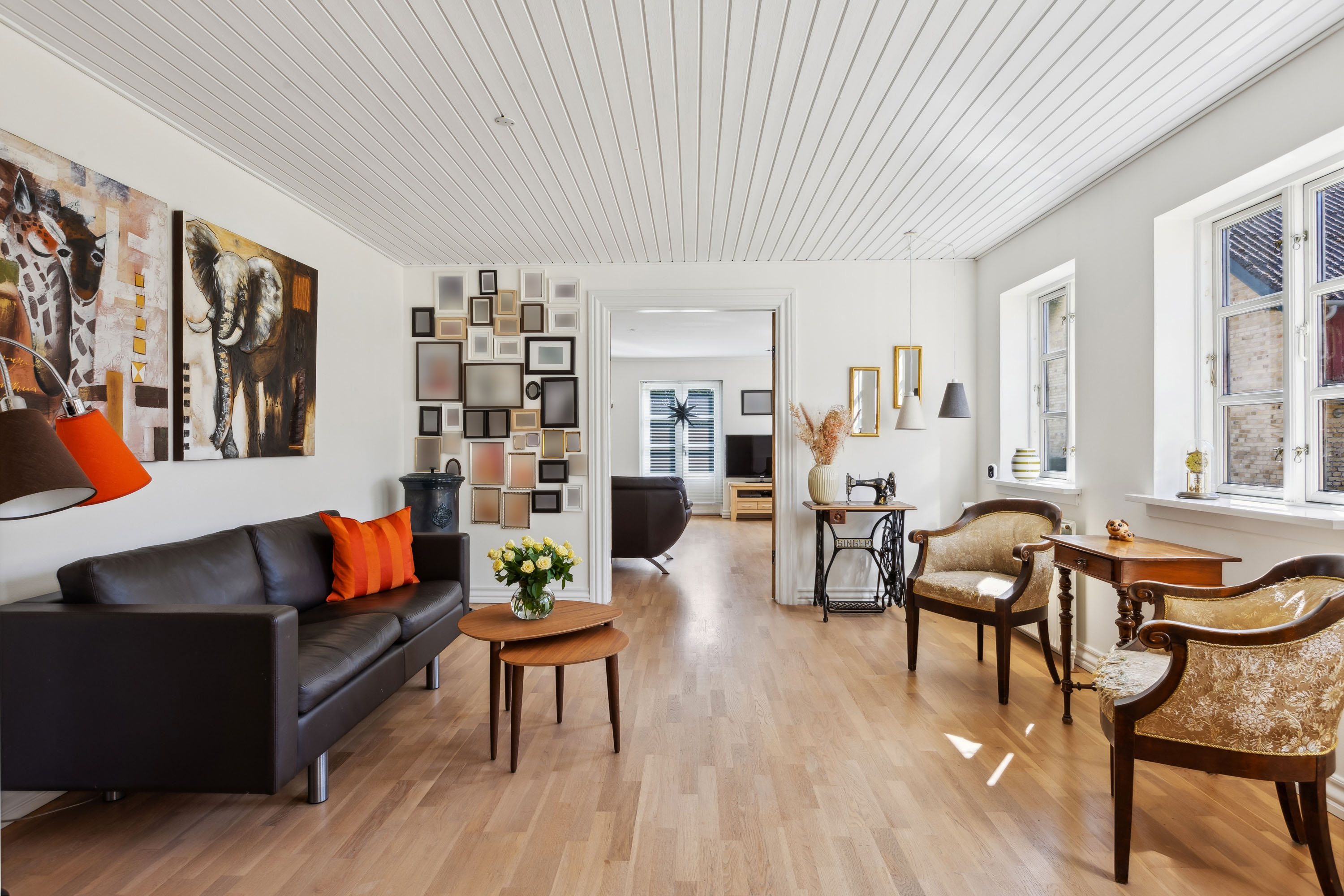 Fremhævet stue billede i fuldskærmstilstand. Billede af Hågerupvej 43, Hågerup, 5600 Faaborg