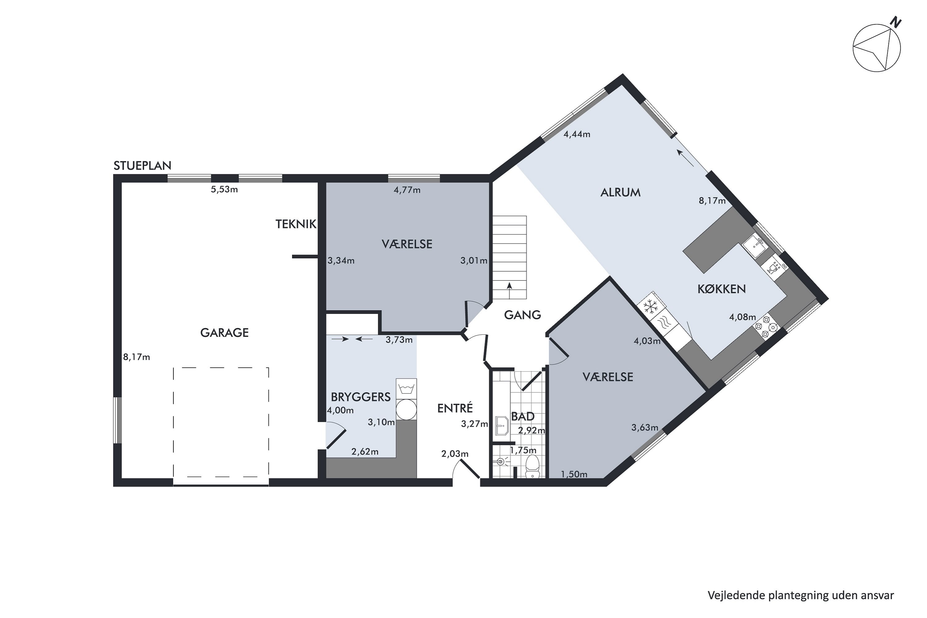 Plantegninger billede af Skolemarken 19, Grønfeld, 8400 Ebeltoft