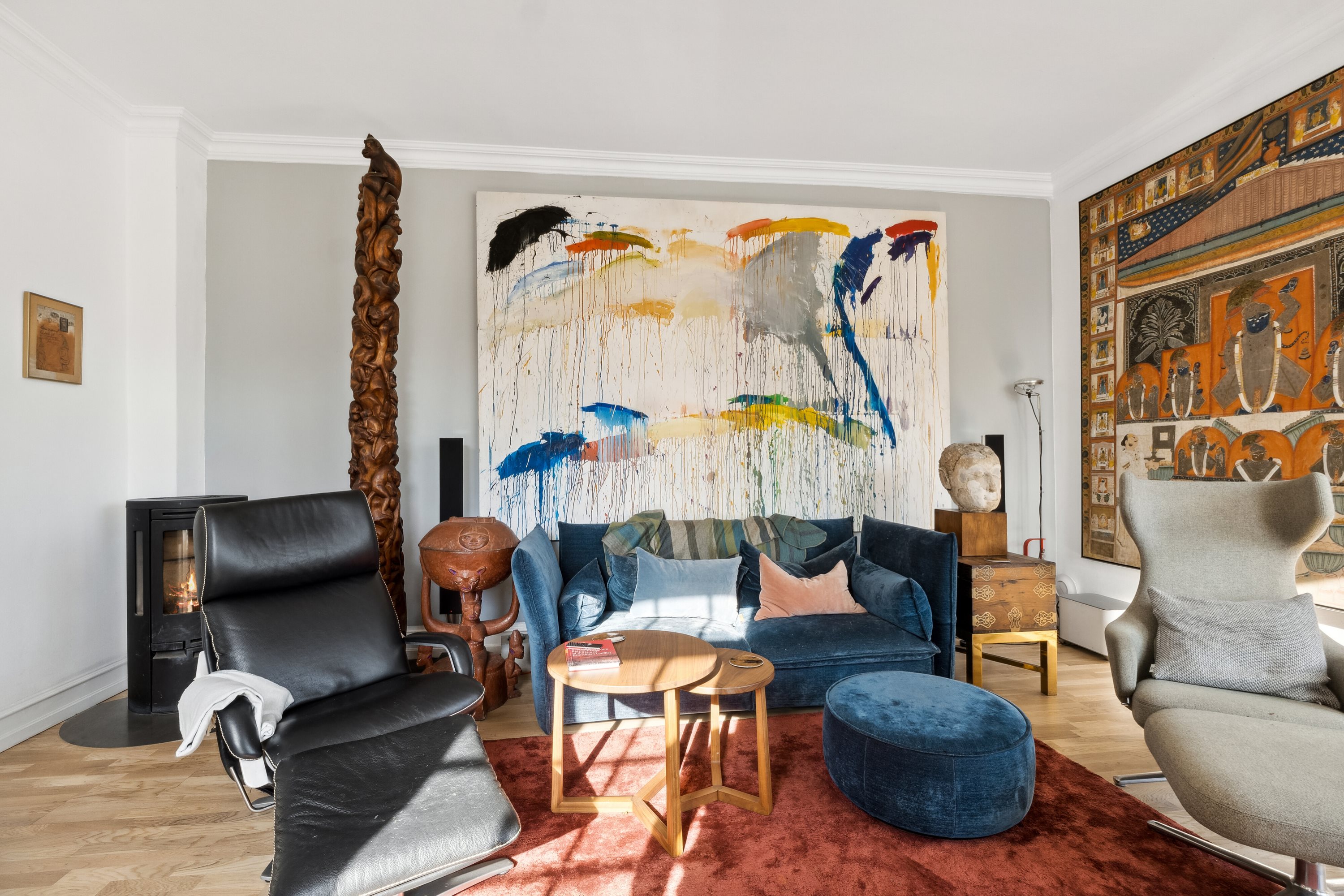 Fremhævet stue billede i fuldskærmstilstand. Billede af Slotsalleen 6B, 2930 Klampenborg