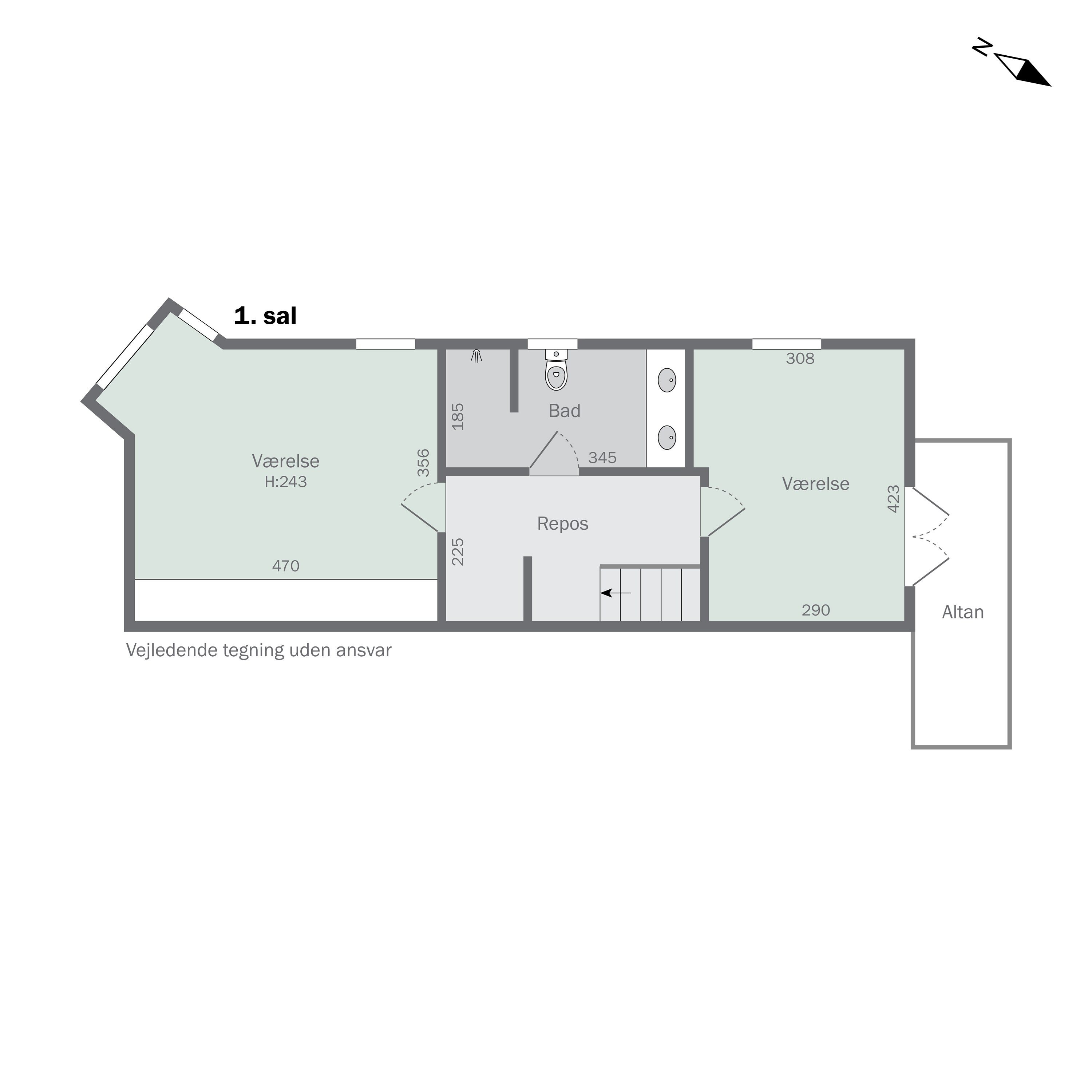 Plantegninger billede af Slotsalleen 6B, 2930 Klampenborg