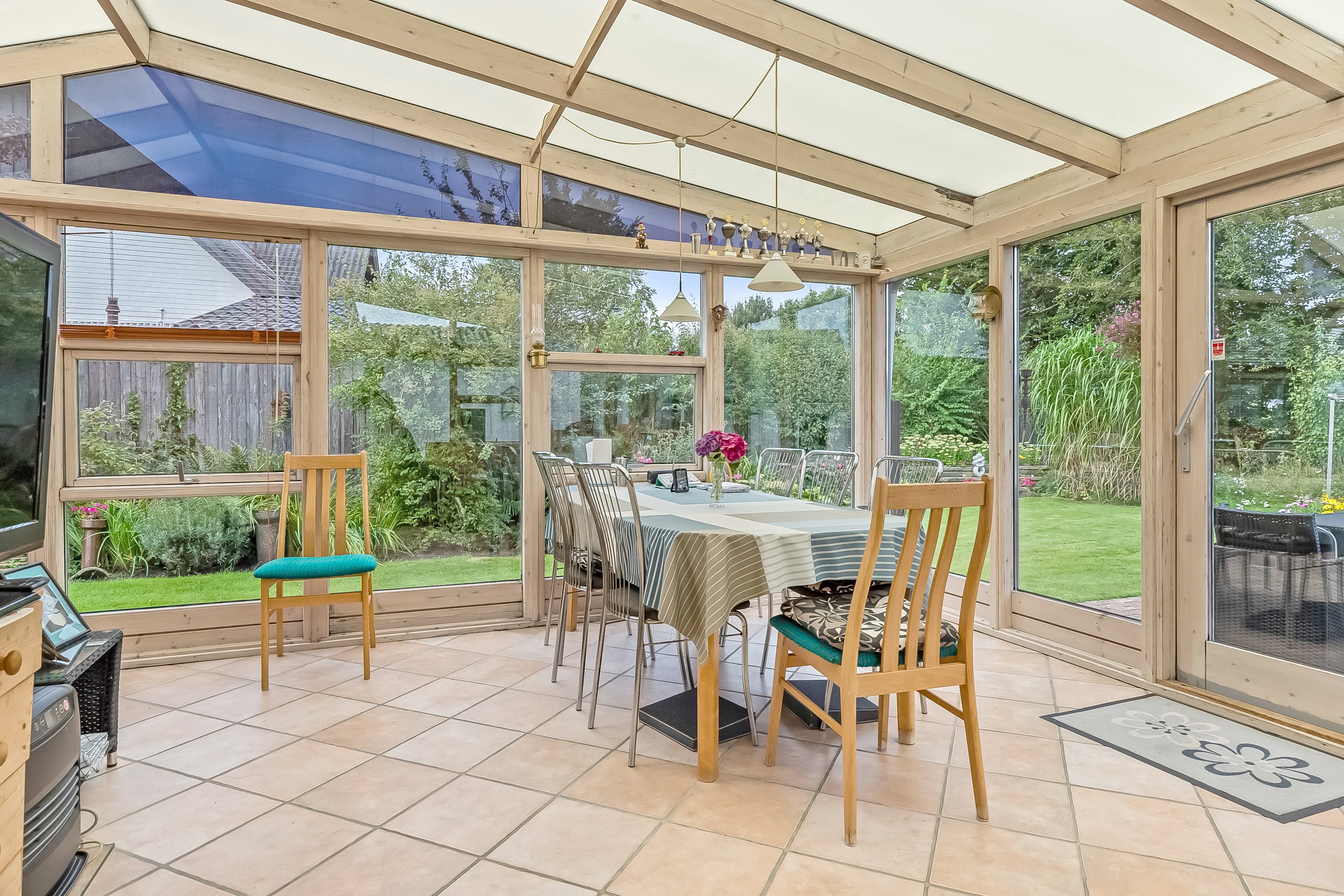 Fremhævet udestue billede i fuldskærmstilstand. Billede af Fjællebrovej 13, 6093 Sjølund