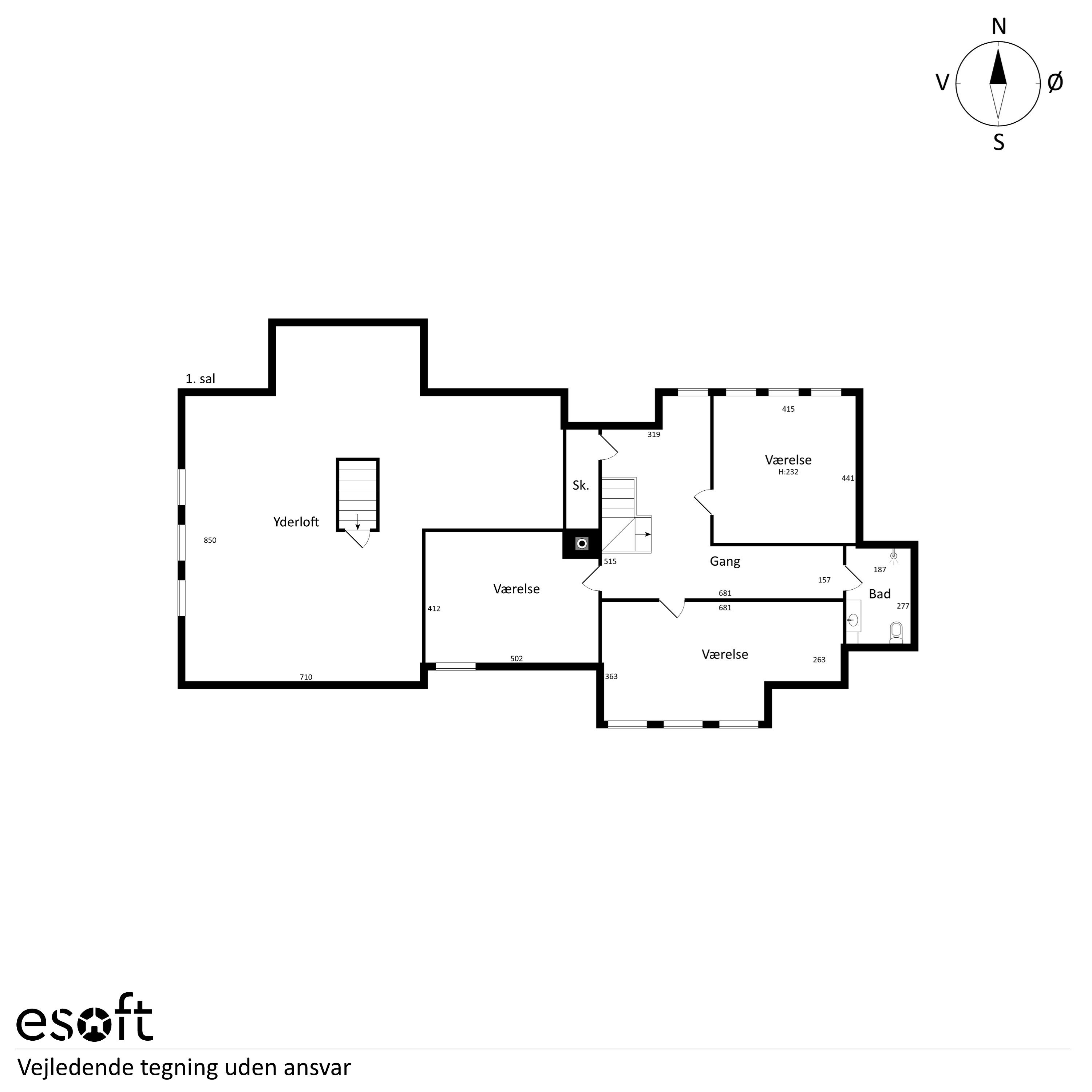 Plantegninger billede af Ved Åen 16, Møgeltønder, 6270 Tønder