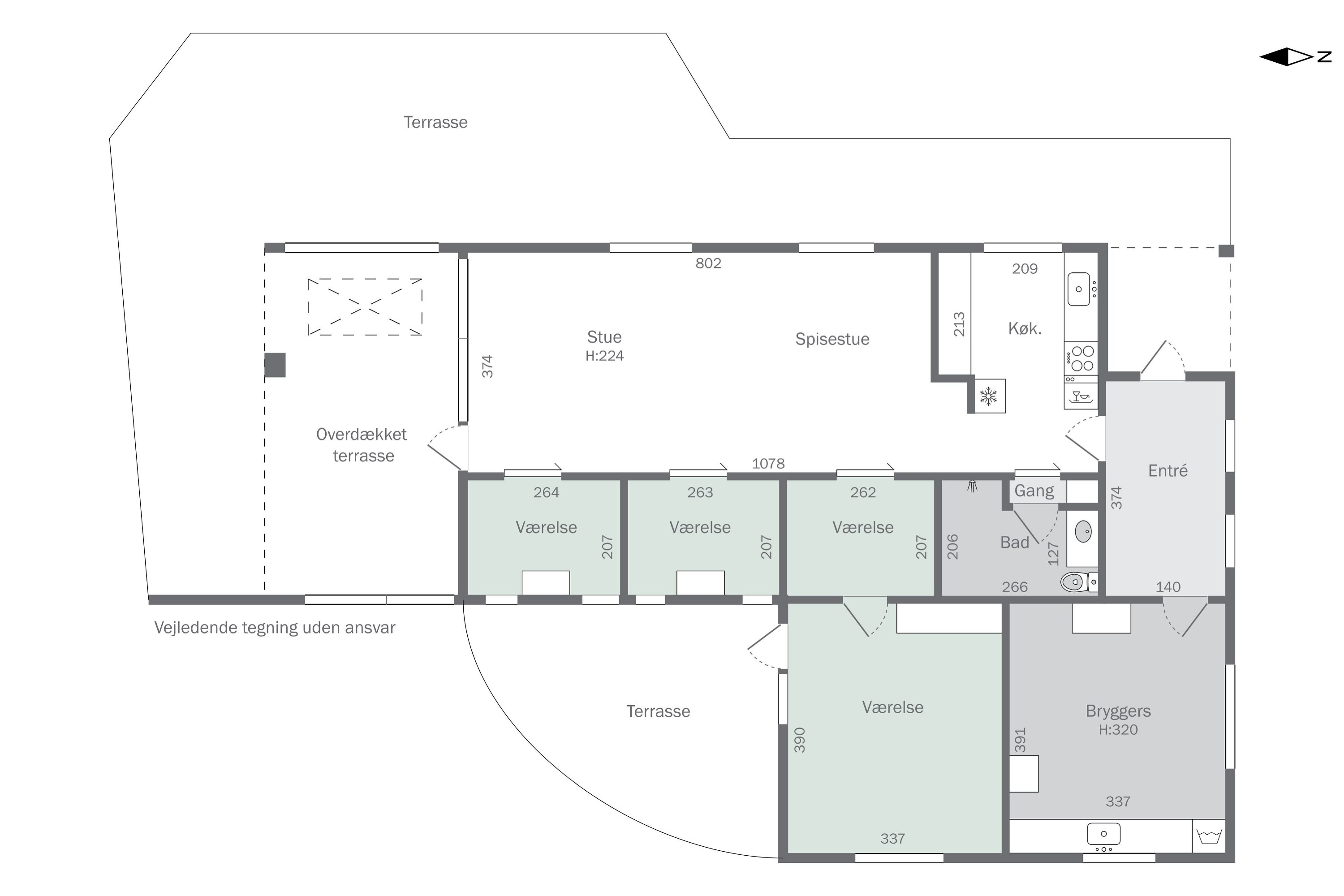Plantegninger billede af Kragekæret 5, Tornby, 9850 Hirtshals
