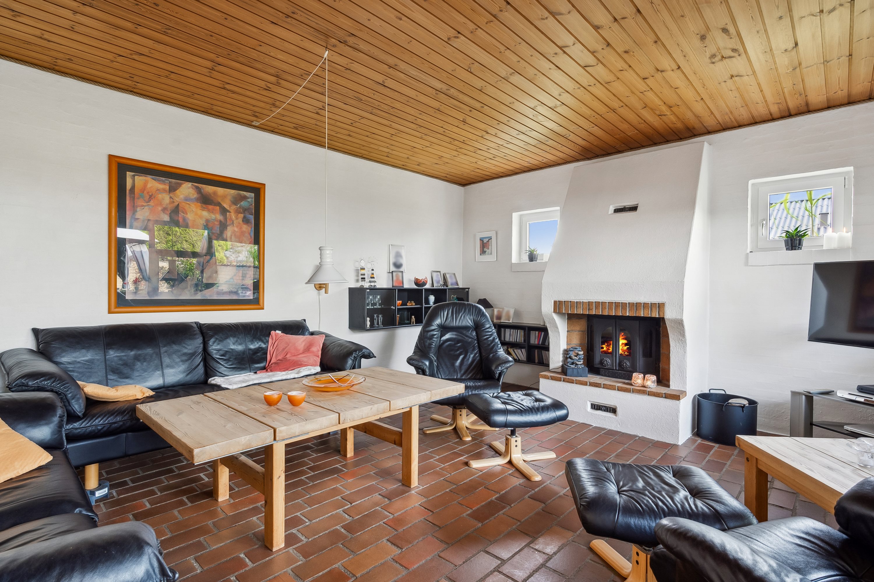 Fremhævet stue billede i fuldskærmstilstand. Billede af Ørnevej 19, 9700 Brønderslev