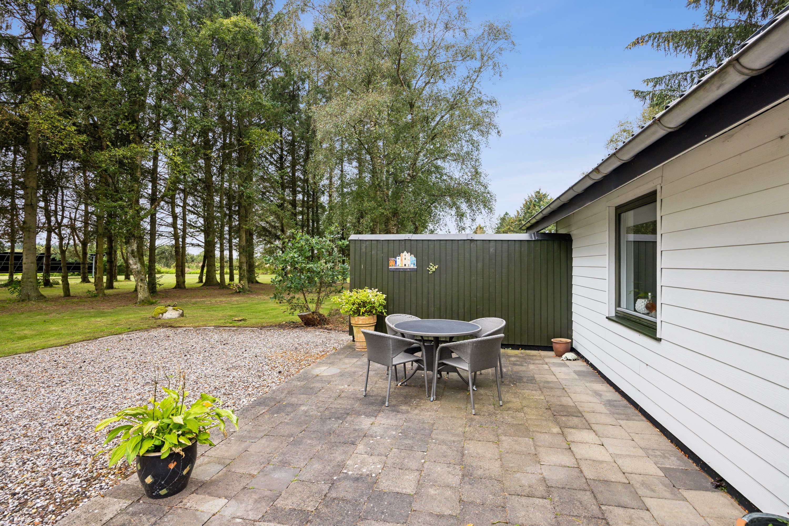 Fremhævet terrasse billede i fuldskærmstilstand. Billede af Tranekærvej 91, Kaas, 9490 Pandrup