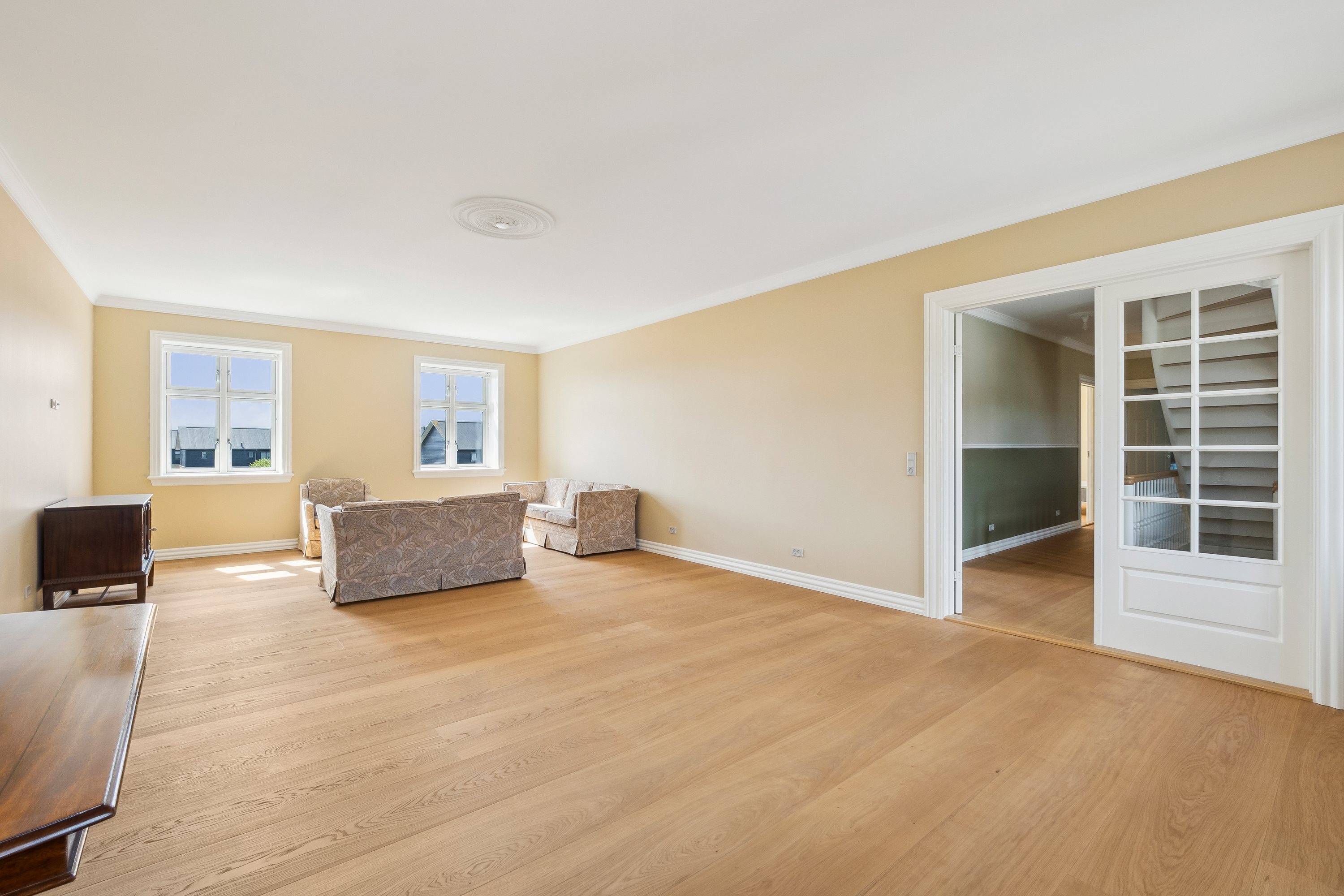 Fremhævet stue billede i fuldskærmstilstand. Billede af Østergade 58, 7900 Nykøbing M