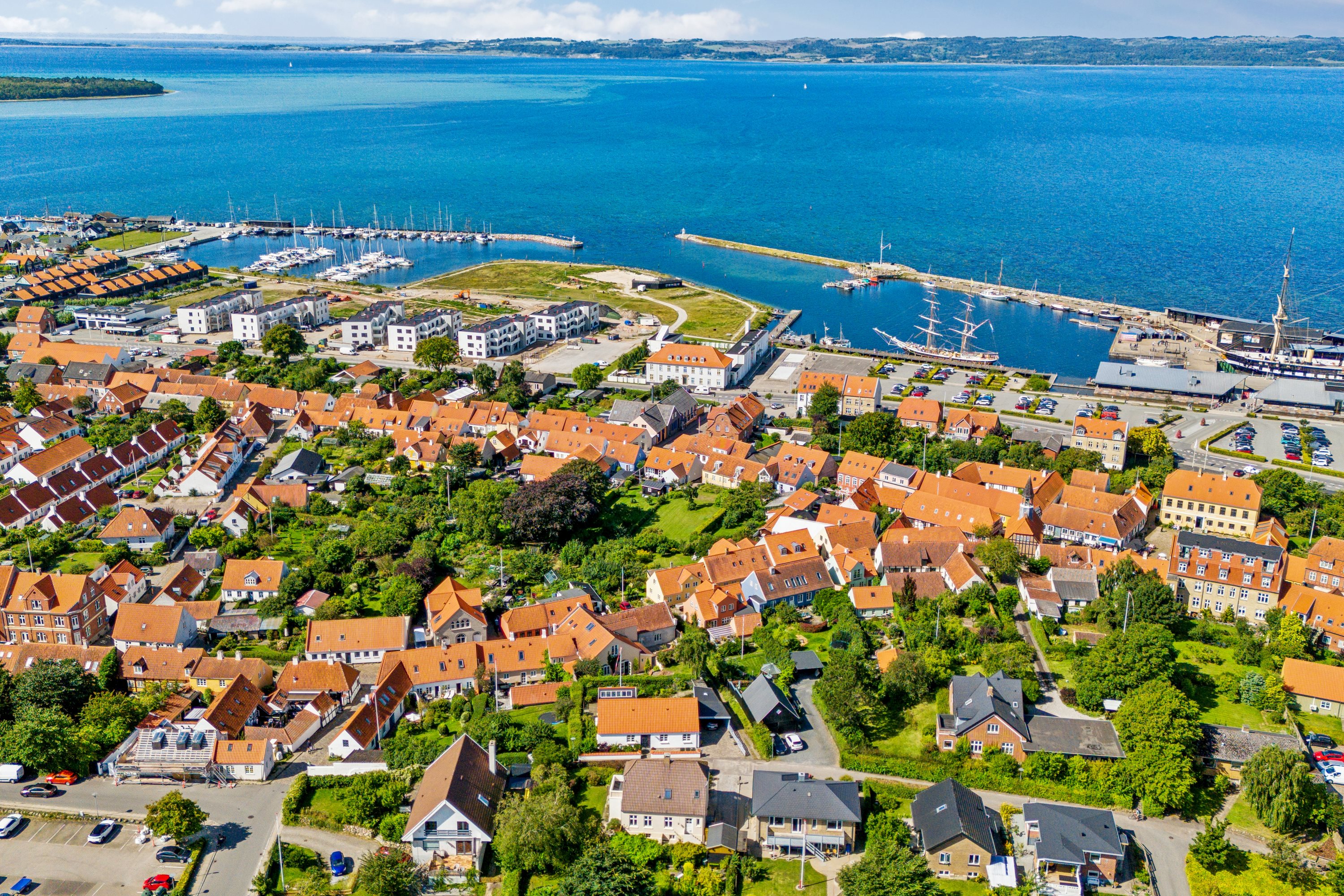 Fremhævet luftfoto billede i fuldskærmstilstand. Billede af Overgade 17, 8400 Ebeltoft