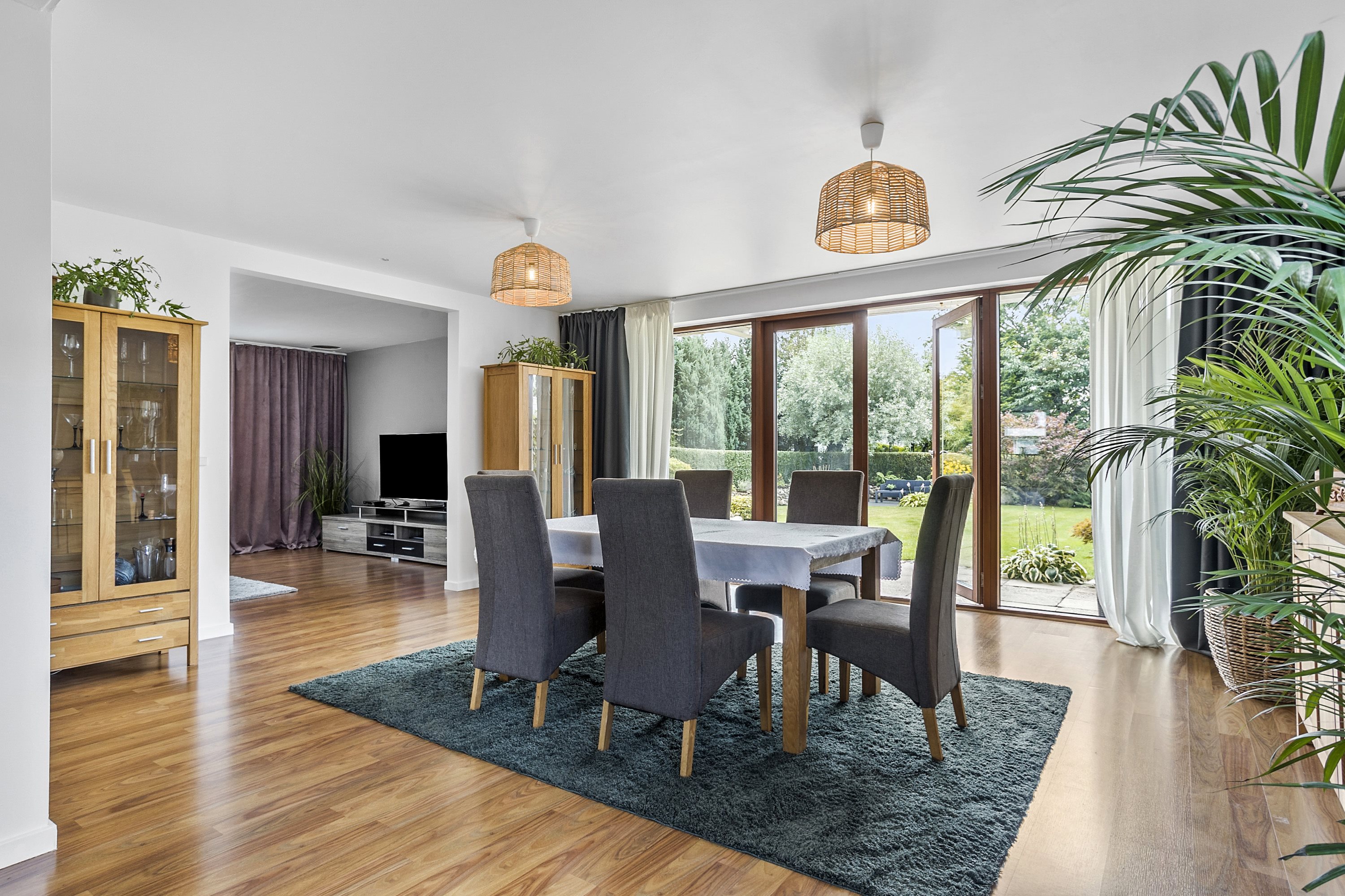 Fremhævet spisestue billede i fuldskærmstilstand. Billede af Lyngvej 8, 6600 Vejen