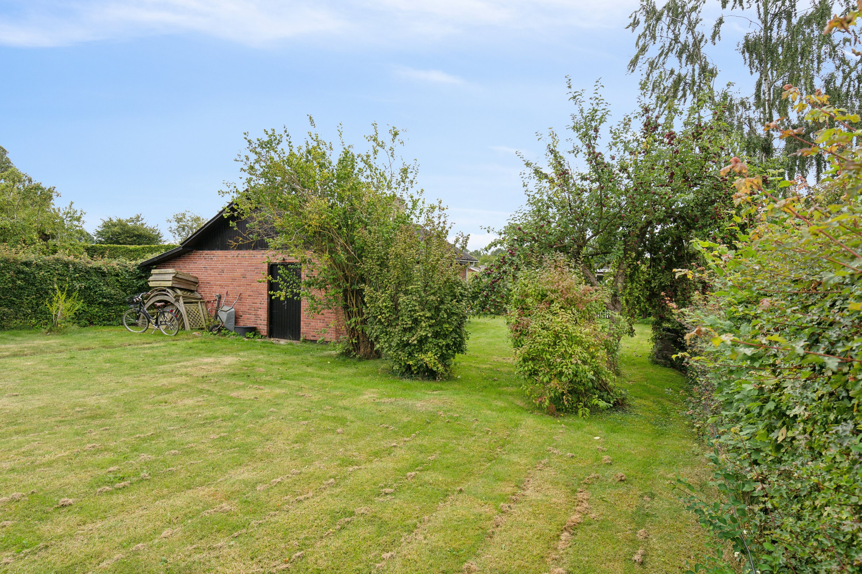 Fremhævet set fra haven billede i fuldskærmstilstand. Billede af Freerslevvej 28, 4690 Haslev