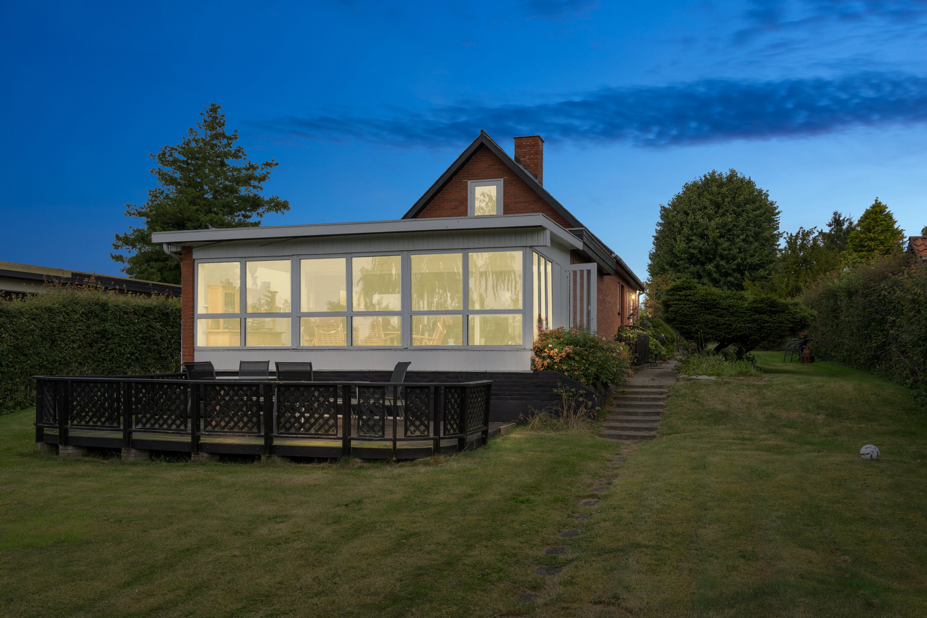 Fremhævet set fra haven billede i fuldskærmstilstand. Billede af Freerslevvej 28, 4690 Haslev