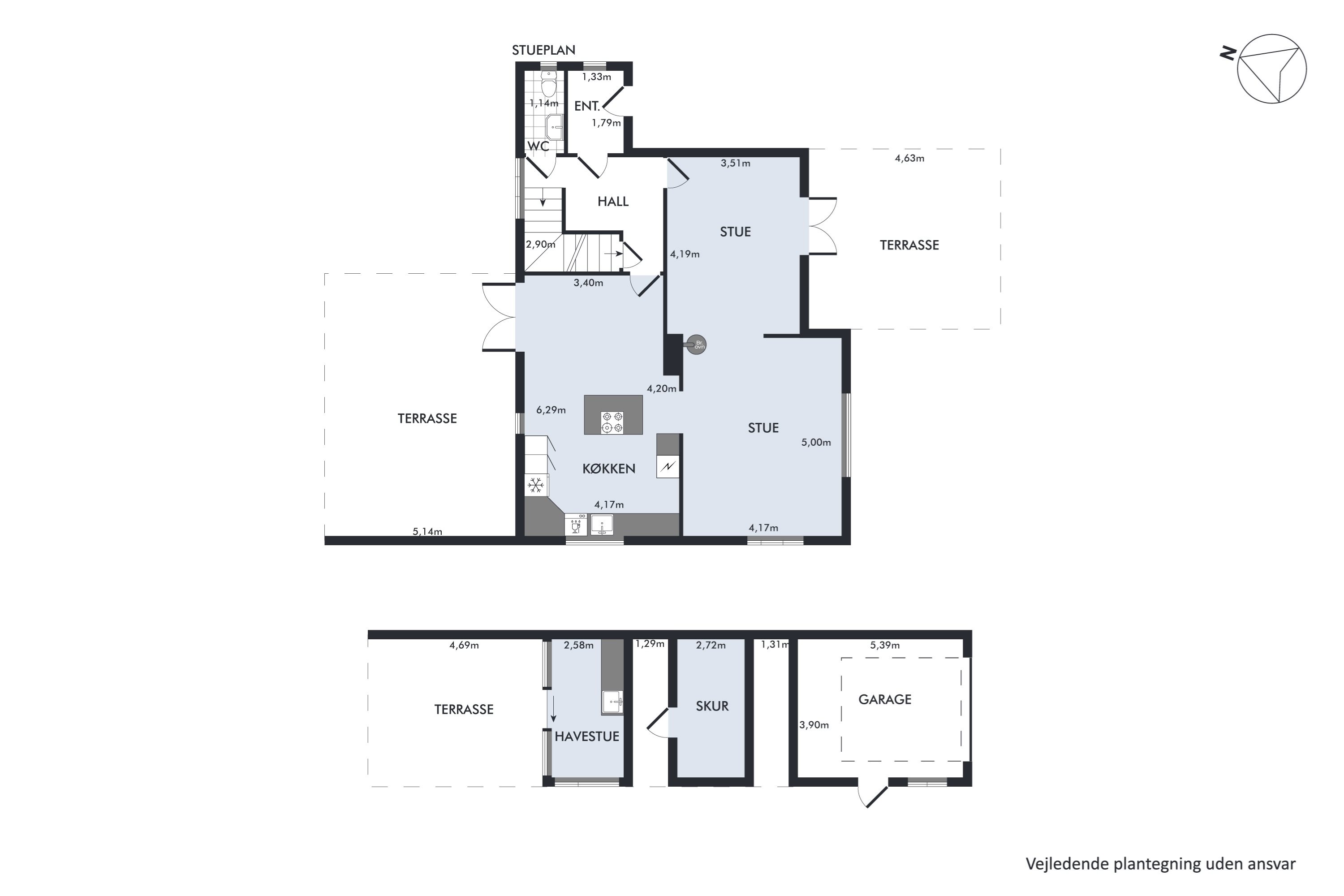 Plantegninger billede af Næssundvej 284, Ø Hvidbjerg, 7970 Redsted M