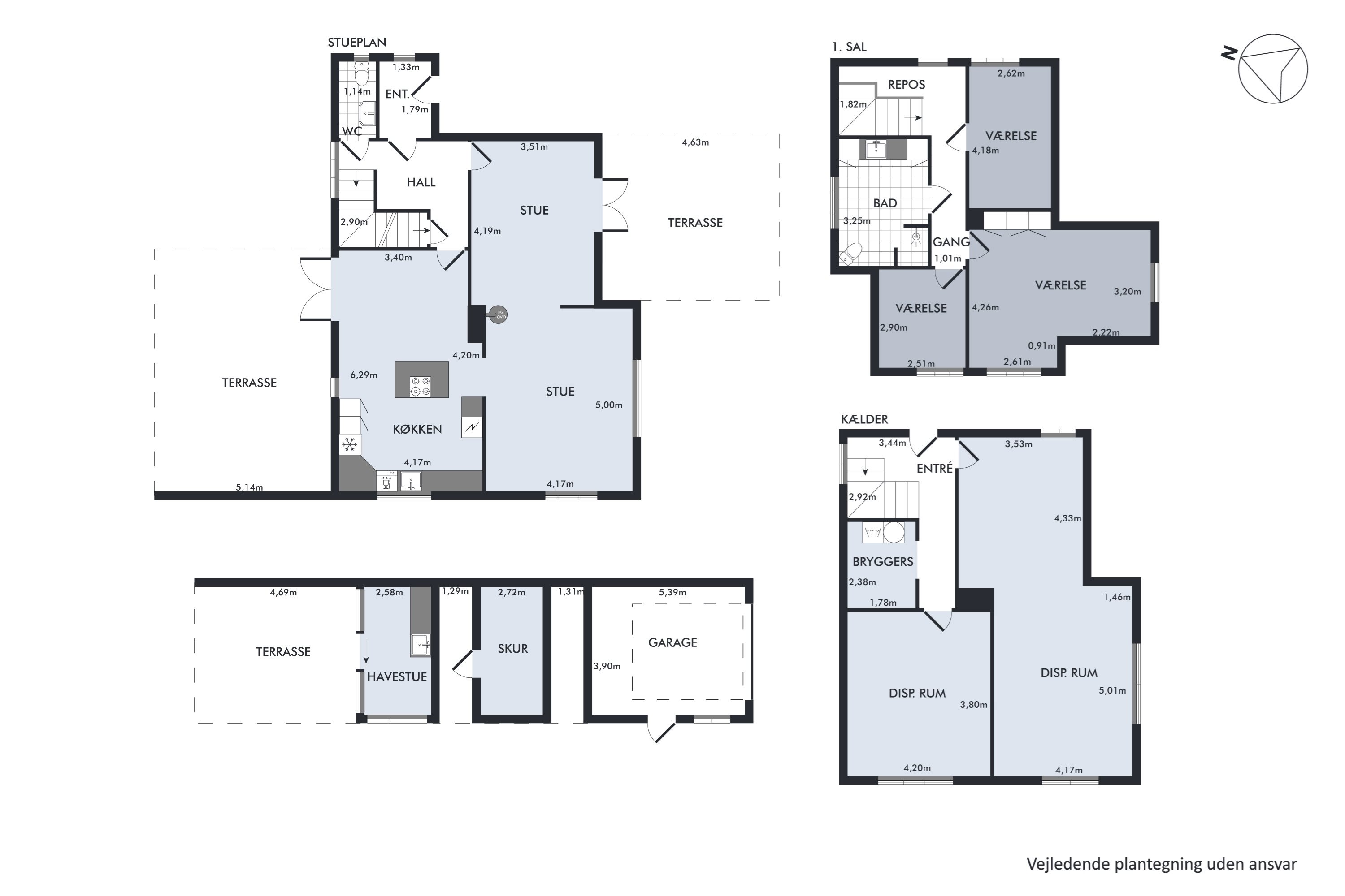 Plantegninger billede af Næssundvej 284, Ø Hvidbjerg, 7970 Redsted M