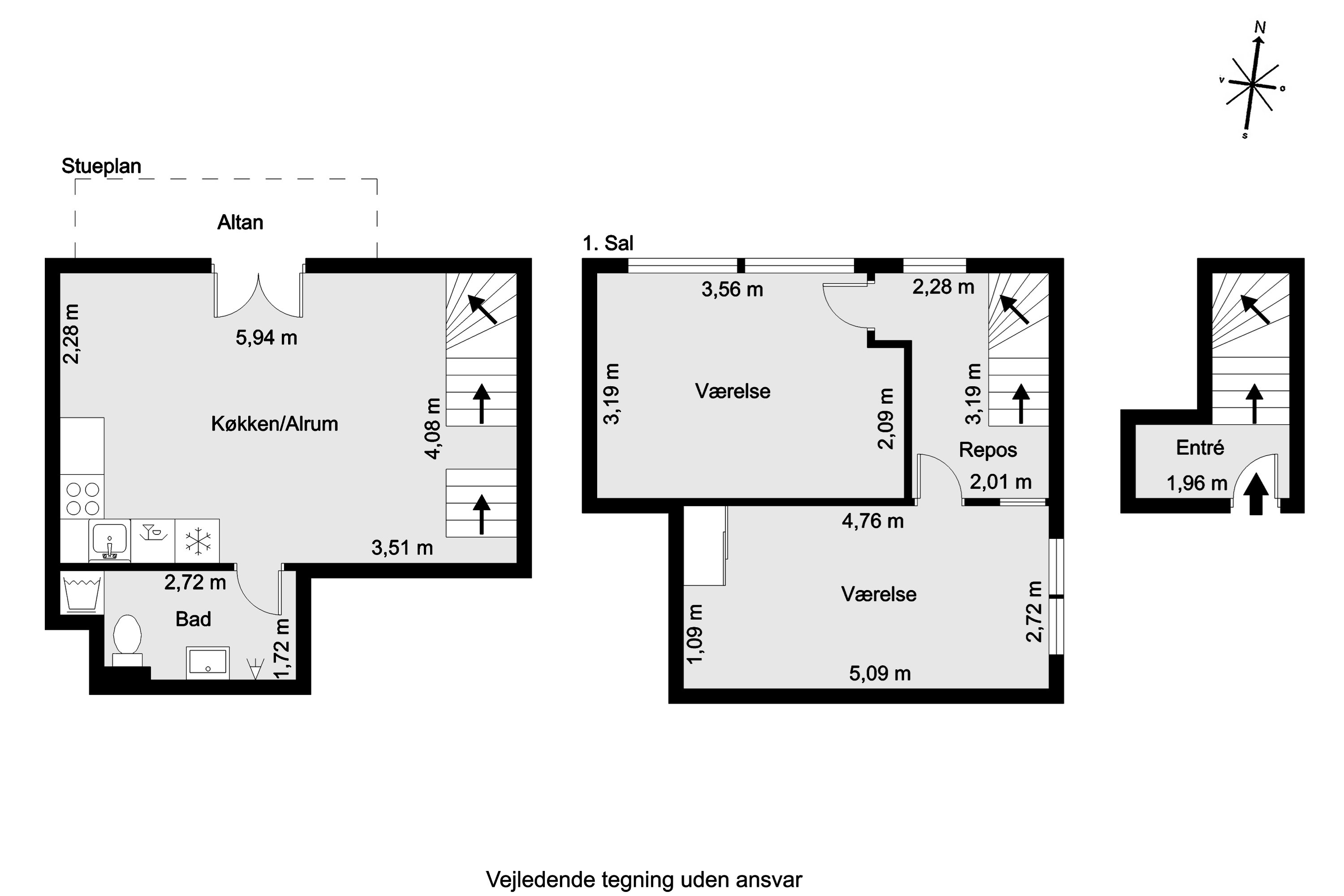 Plantegninger billede af Hallssti 7, 1. th., 8000 Aarhus C