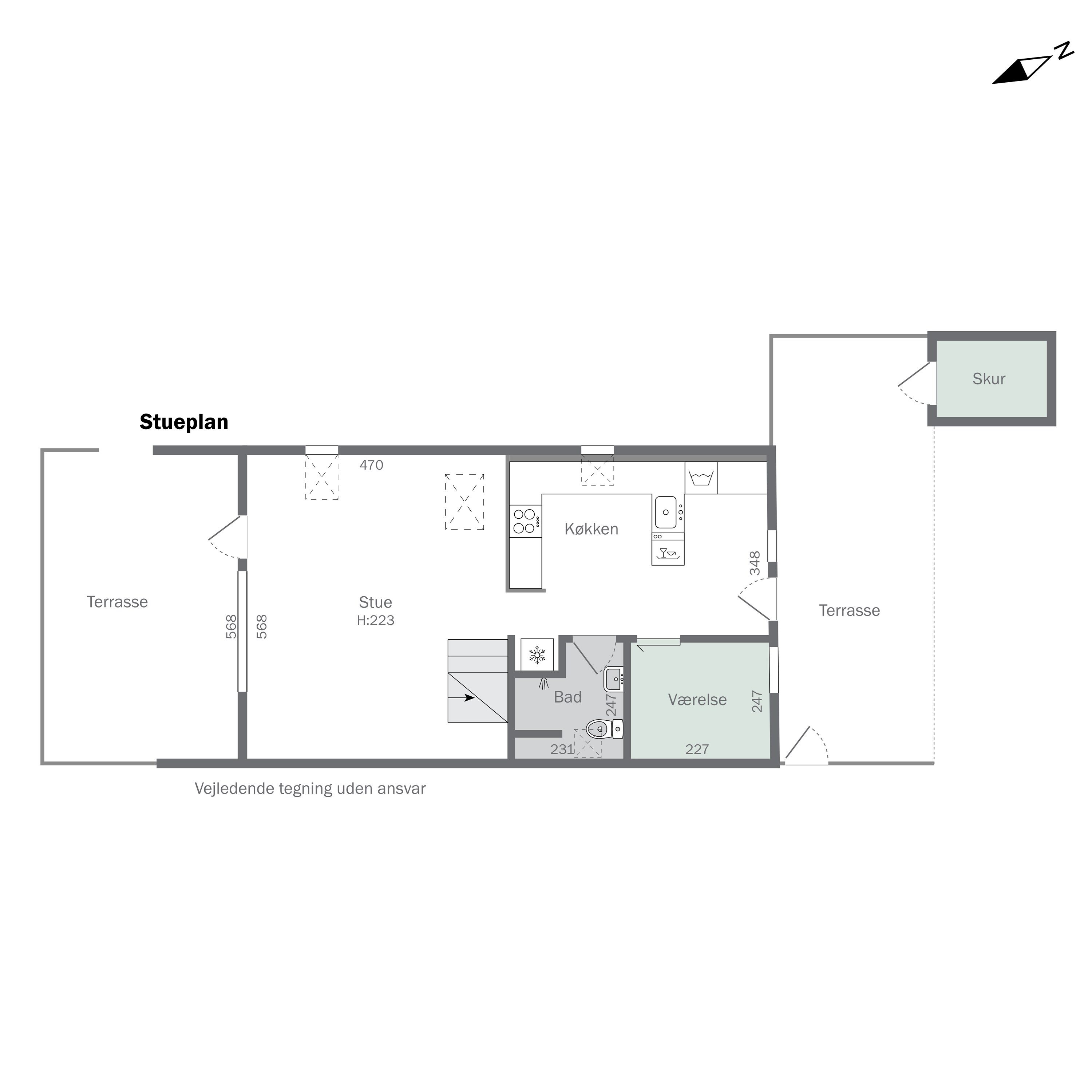Plantegninger billede af Golfsvinget 145, Gatten, 9640 Farsø