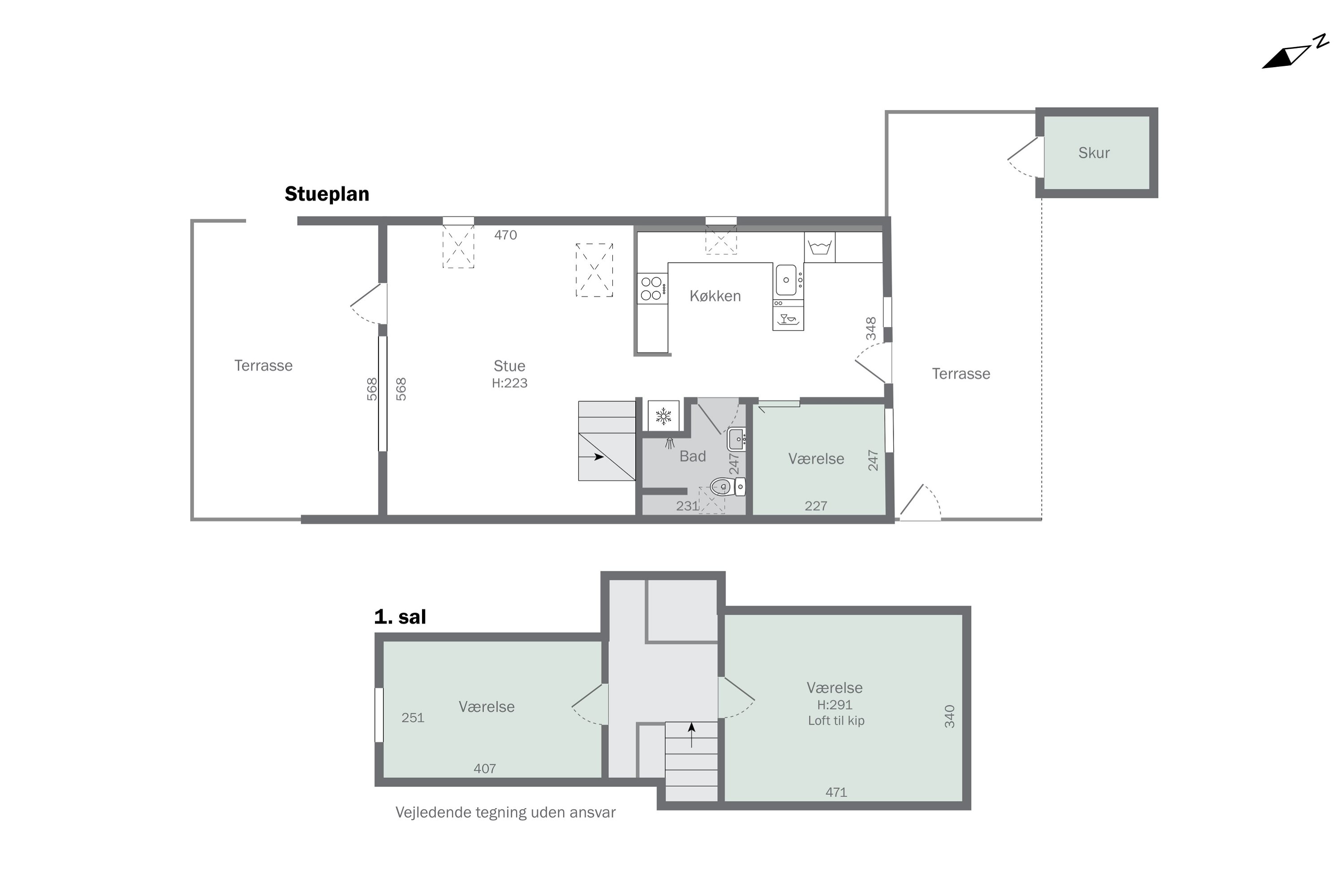 Plantegninger billede af Golfsvinget 145, Gatten, 9640 Farsø