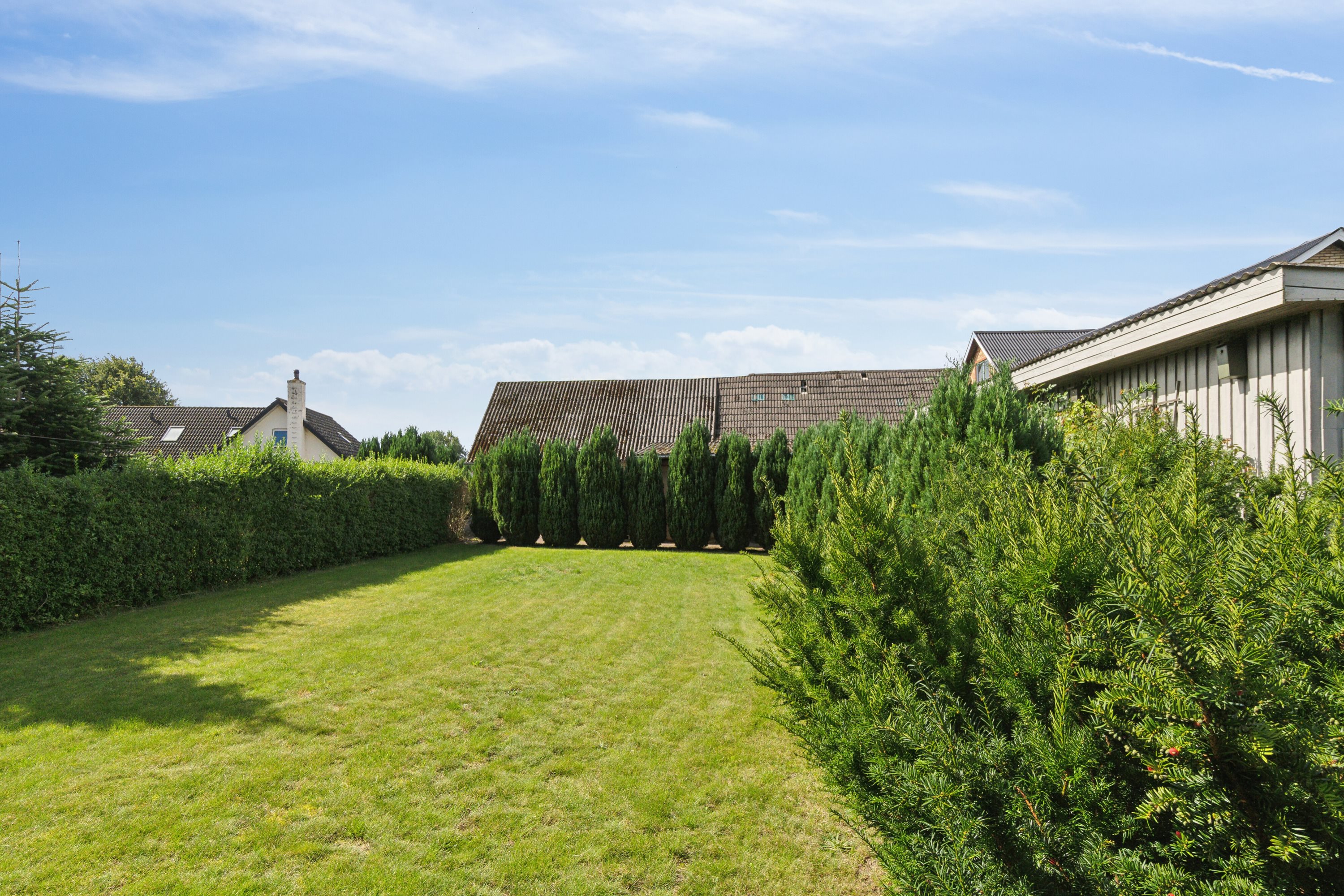 Fremhævet set fra haven billede i fuldskærmstilstand. Billede af Østerågade 23, Nr Broby, 5672 Broby