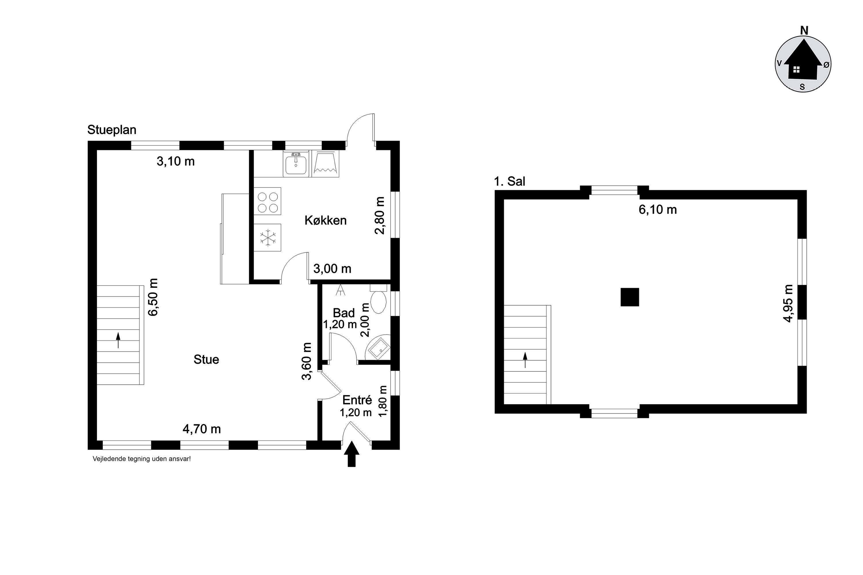 Plantegninger billede af Lodsvej 7, Nordby, 6720 Fanø