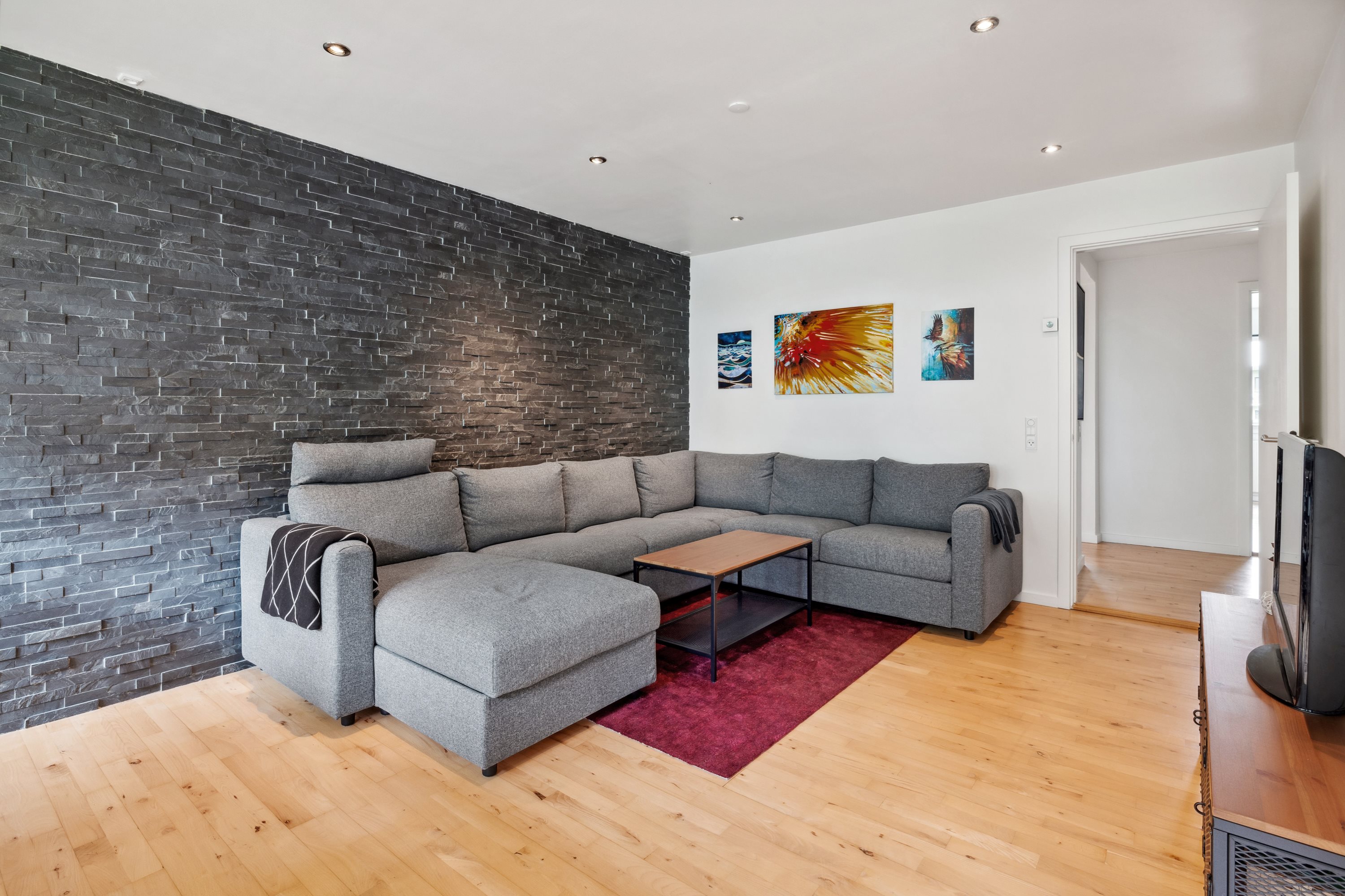 Fremhævet stue billede i fuldskærmstilstand. Billede af Pebermyntevej 49, 1. tv., 8800 Viborg