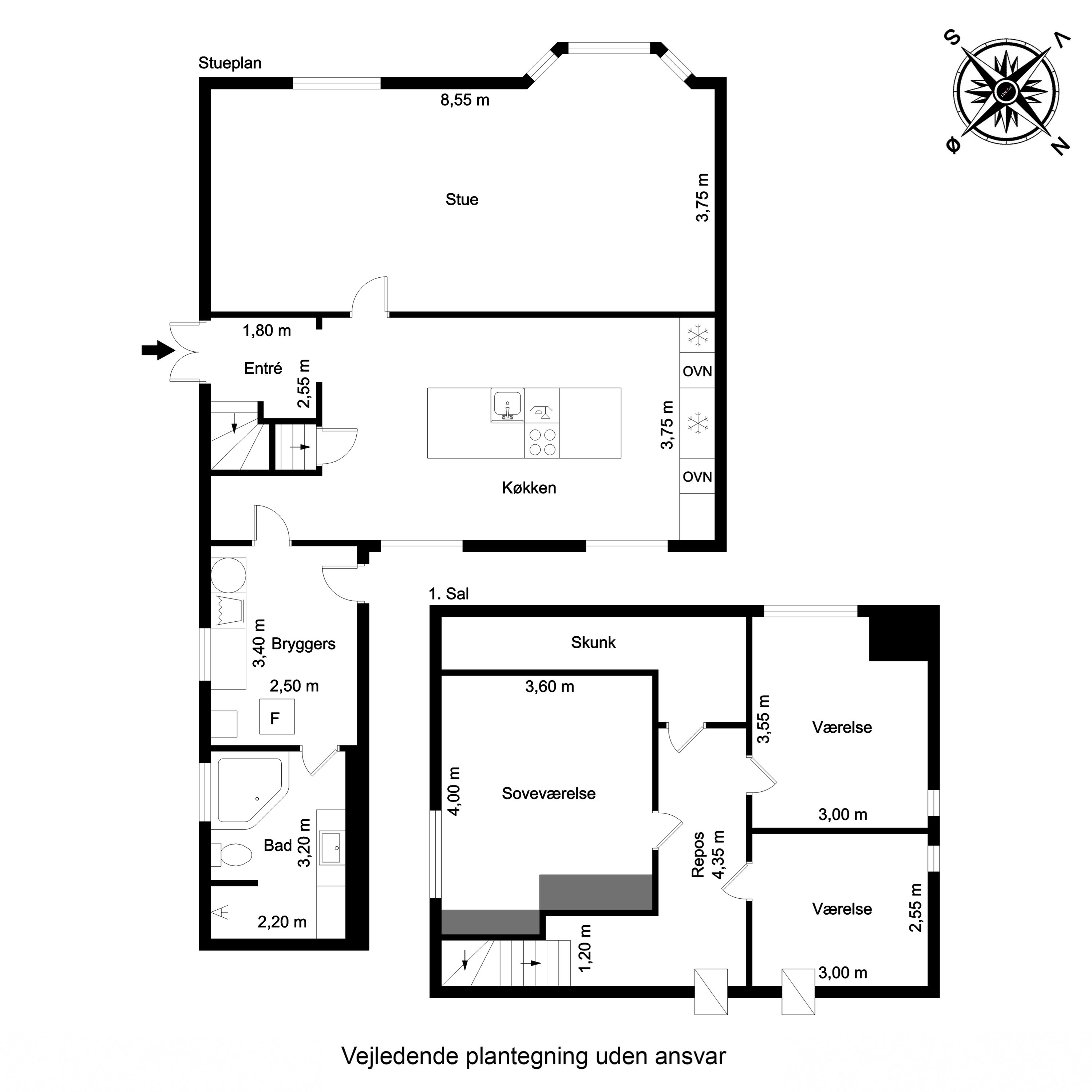 Plantegninger billede af Svenstrupvej 31, Særslev, 5471 Søndersø