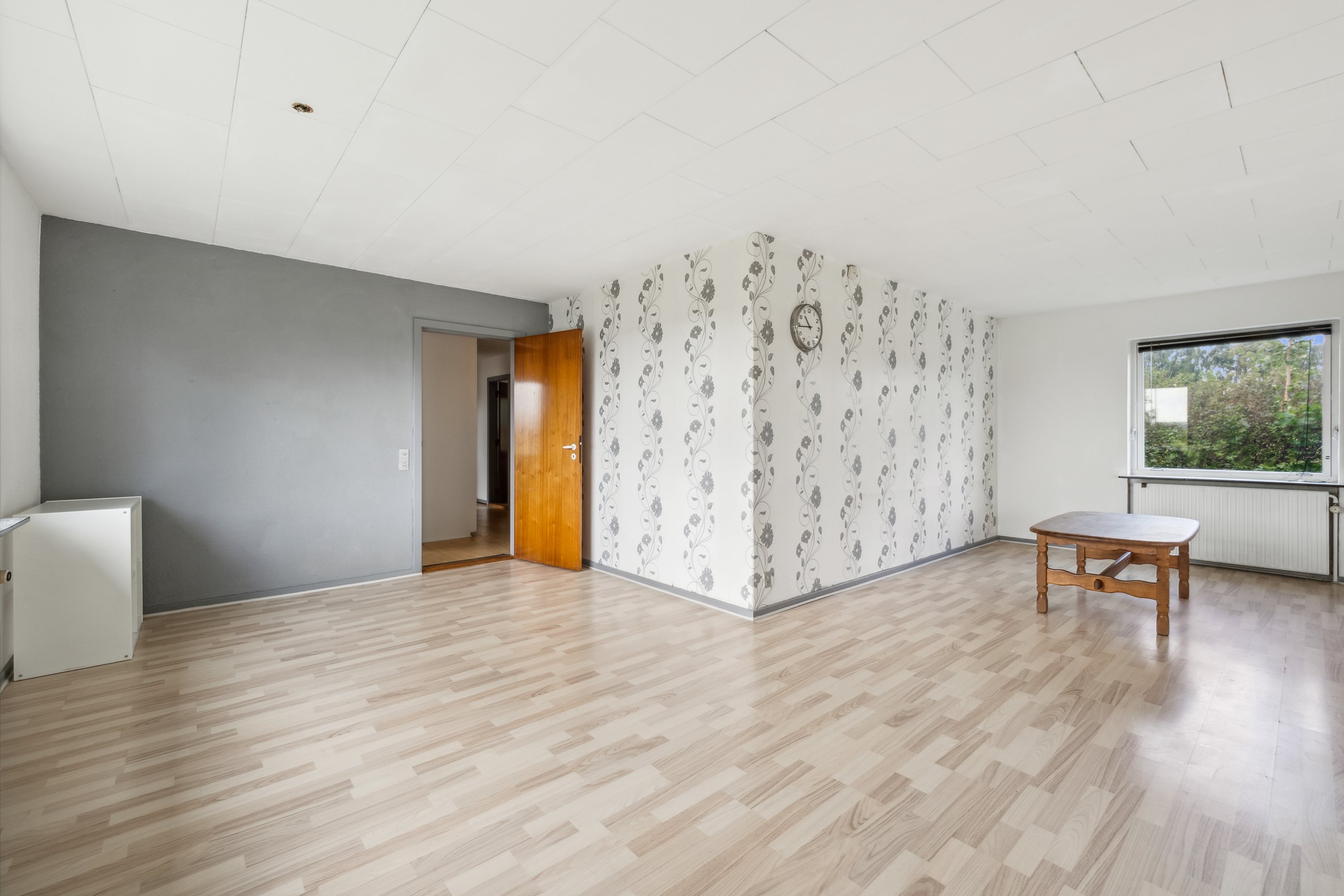 Fremhævet stue billede i fuldskærmstilstand. Billede af Lundøvej 208, Lundø, 7840 Højslev