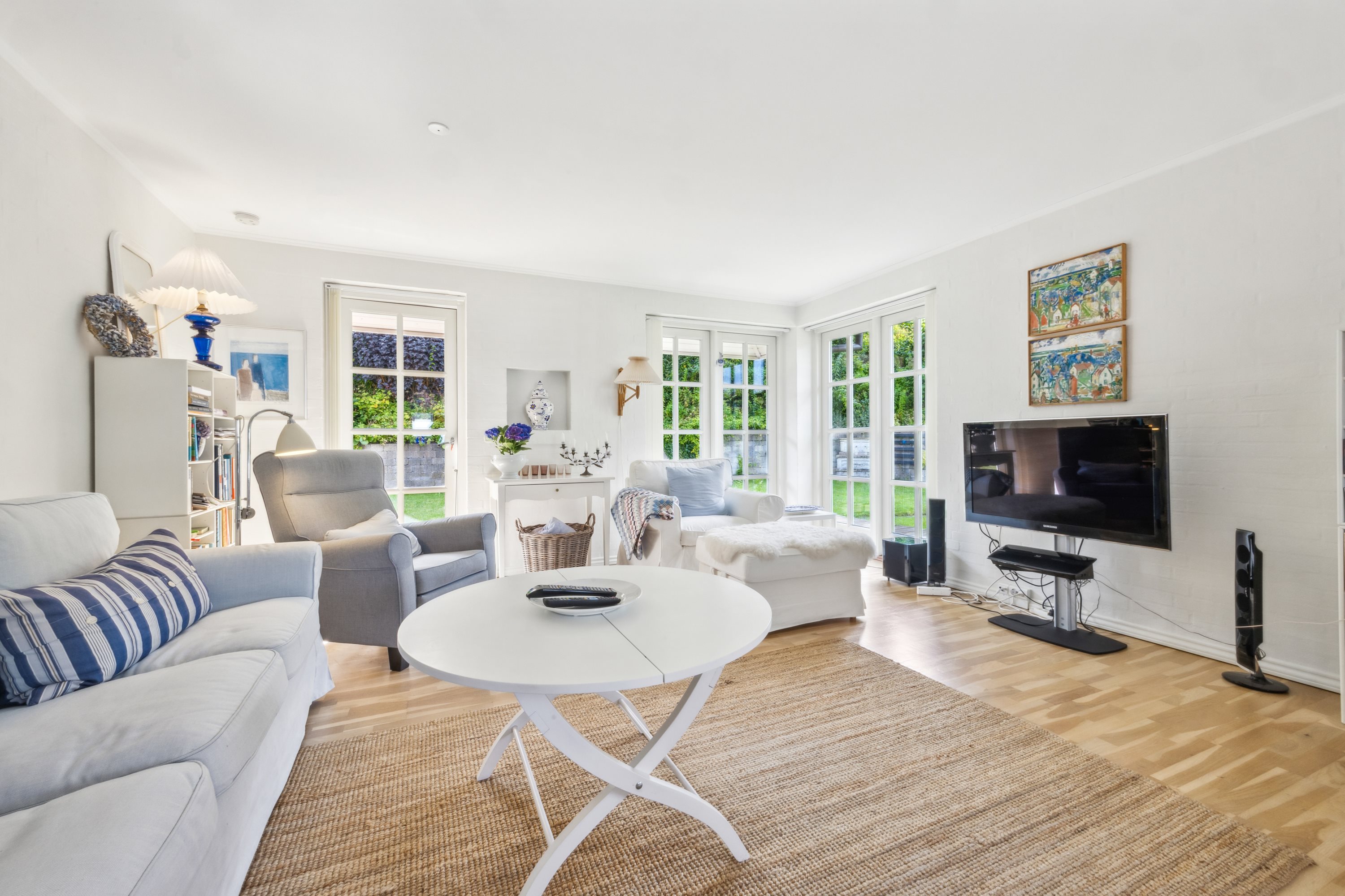 Fremhævet stue billede i fuldskærmstilstand. Billede af Uggerhalnevej 16, Grindsted, 9310 Vodskov