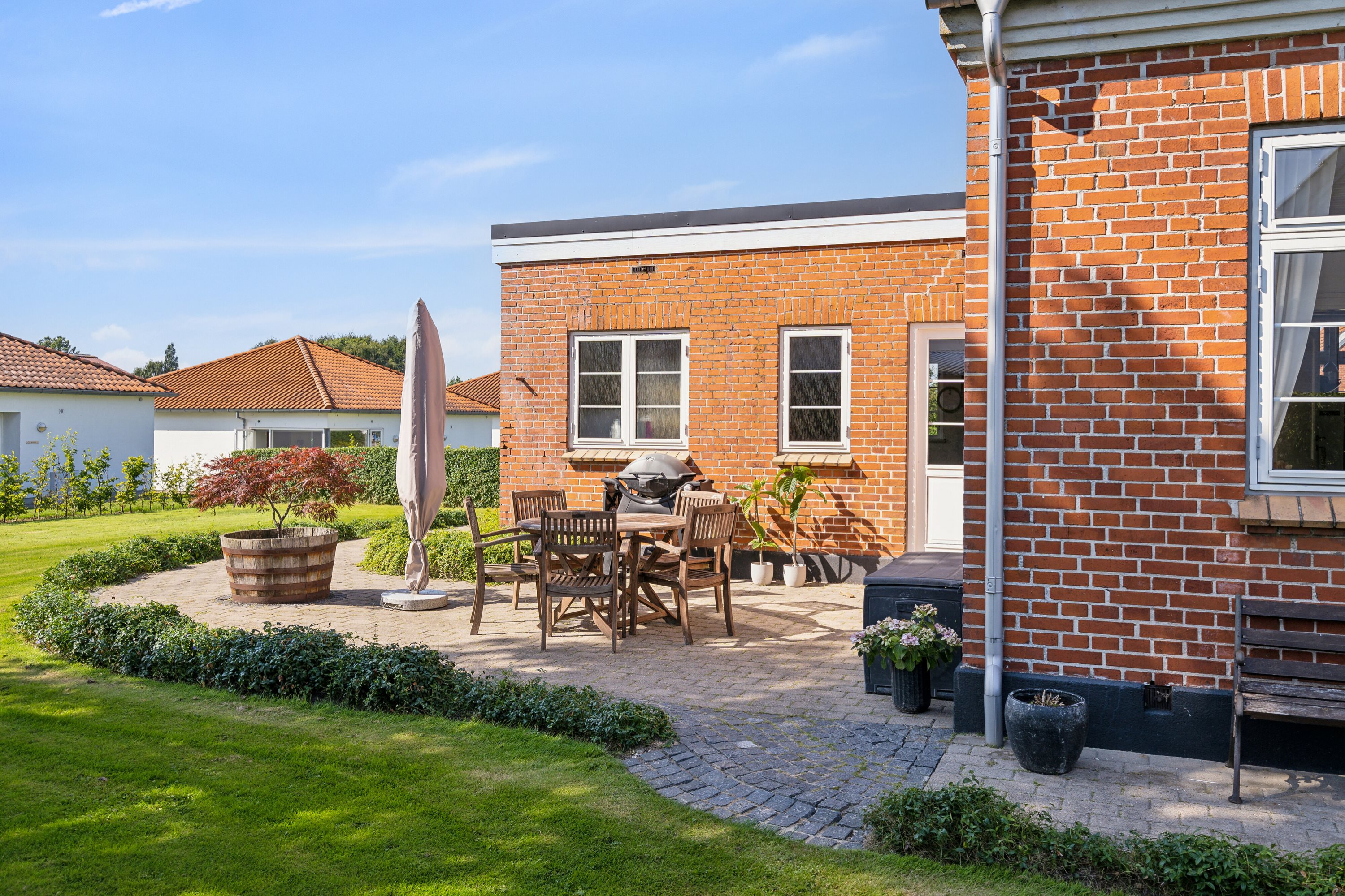 Fremhævet terrasse billede i fuldskærmstilstand. Billede af Varnæsvej 746, Bovrup, 6200 Aabenraa