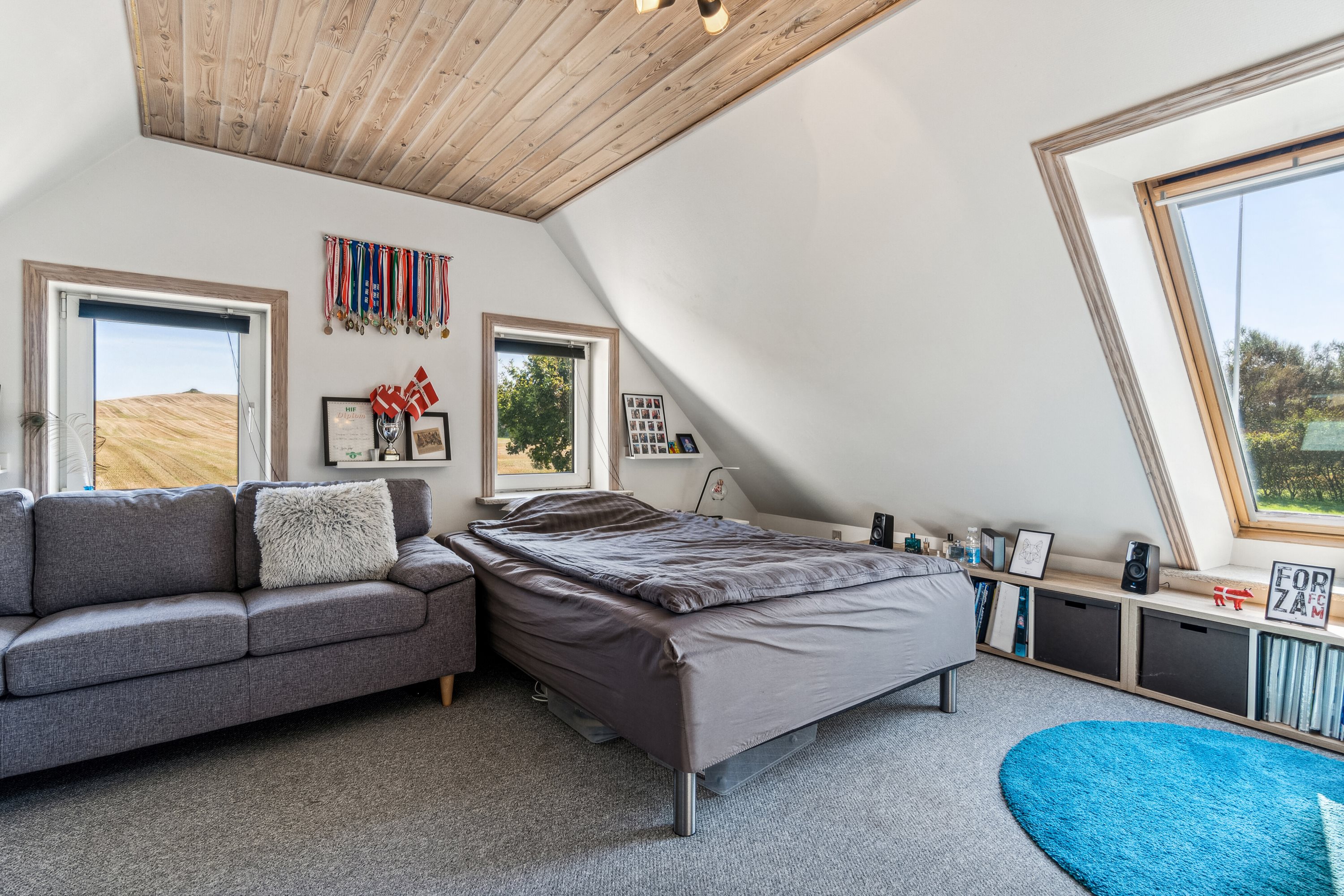 Fremhævet soveværelse billede i fuldskærmstilstand. Billede af Ashøjvej 14, 7760 Hurup Thy