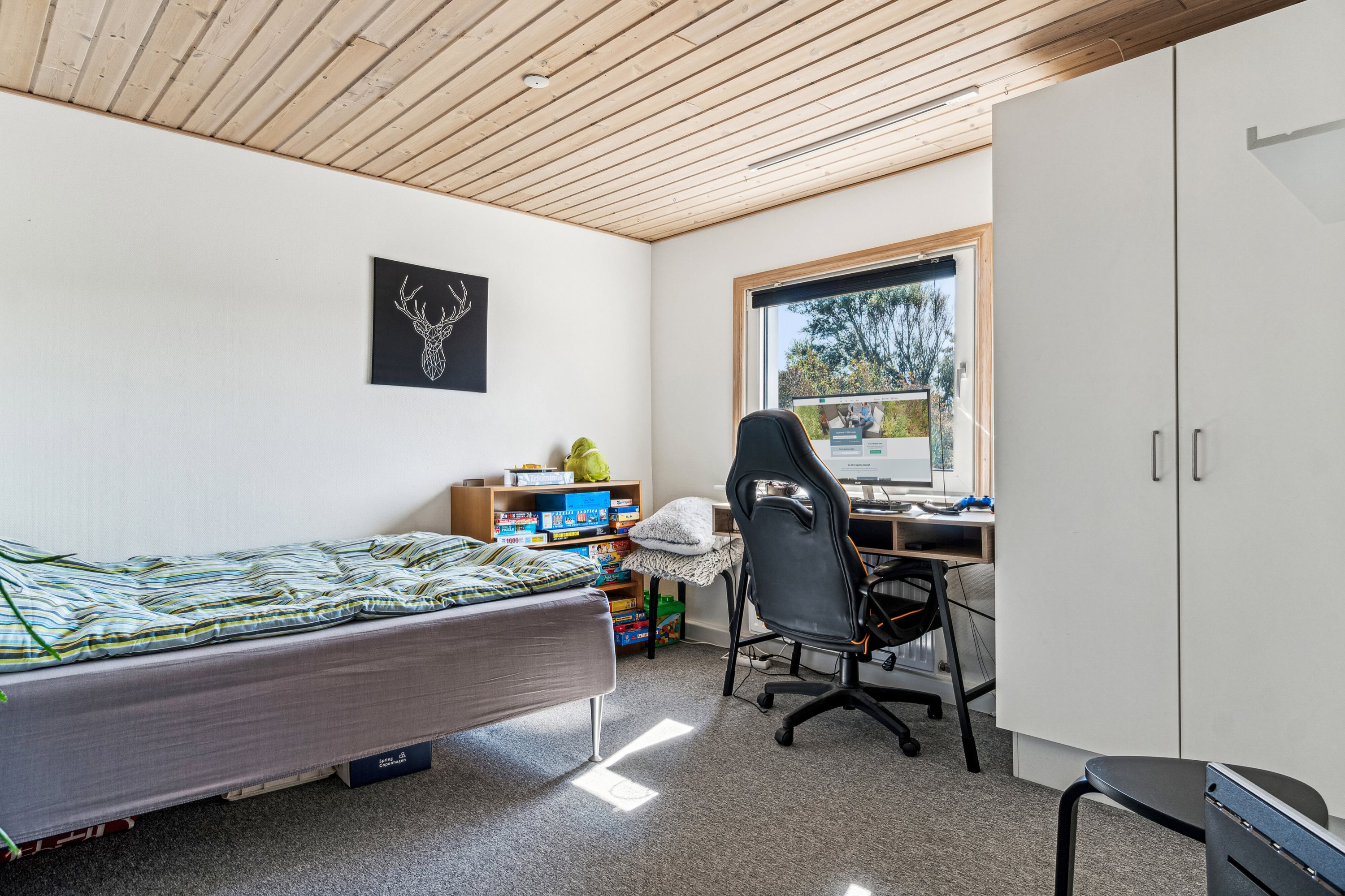 Fremhævet soveværelse billede i fuldskærmstilstand. Billede af Ashøjvej 14, 7760 Hurup Thy