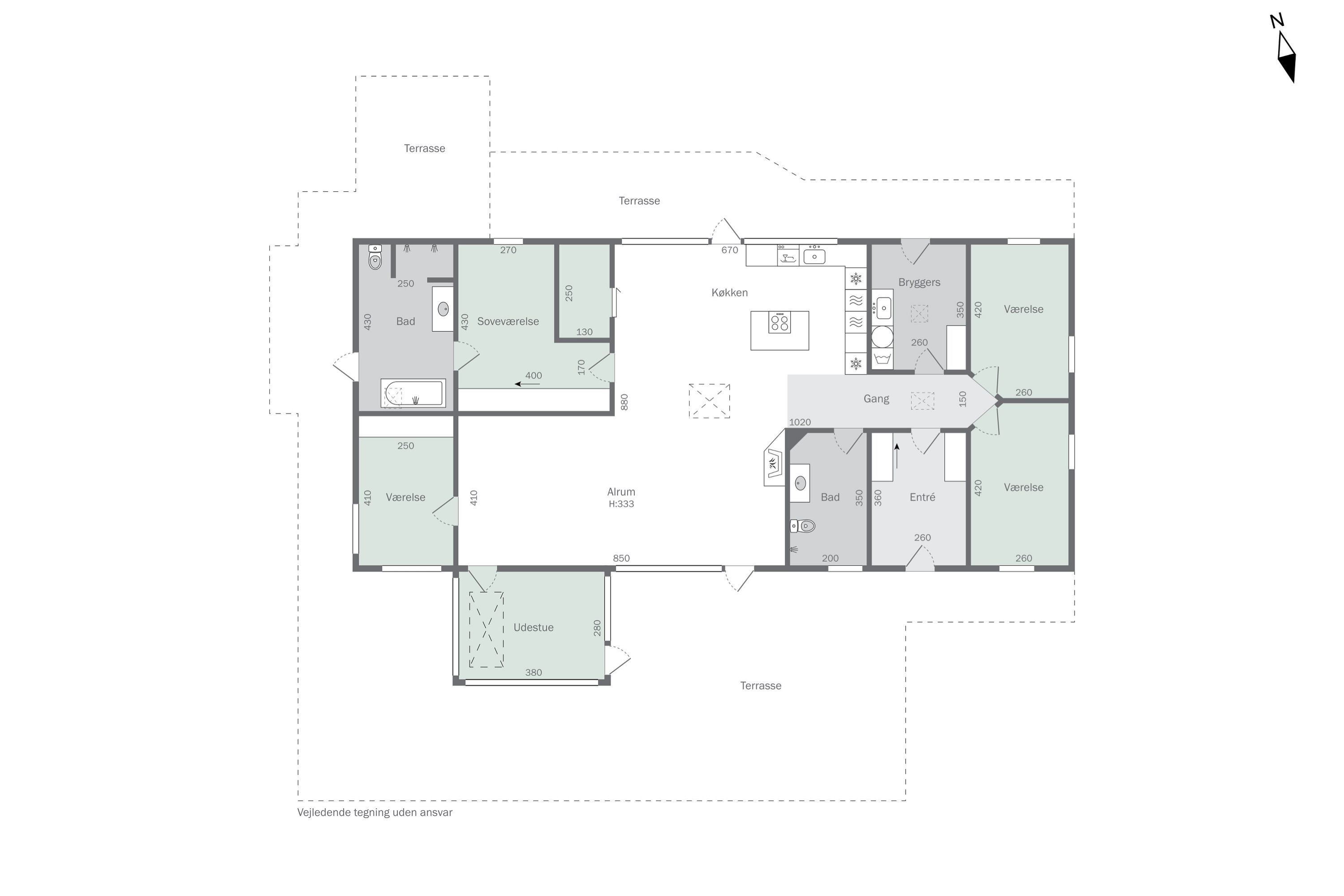 Plantegninger billede af Tyrsigvej 105, 9870 Sindal