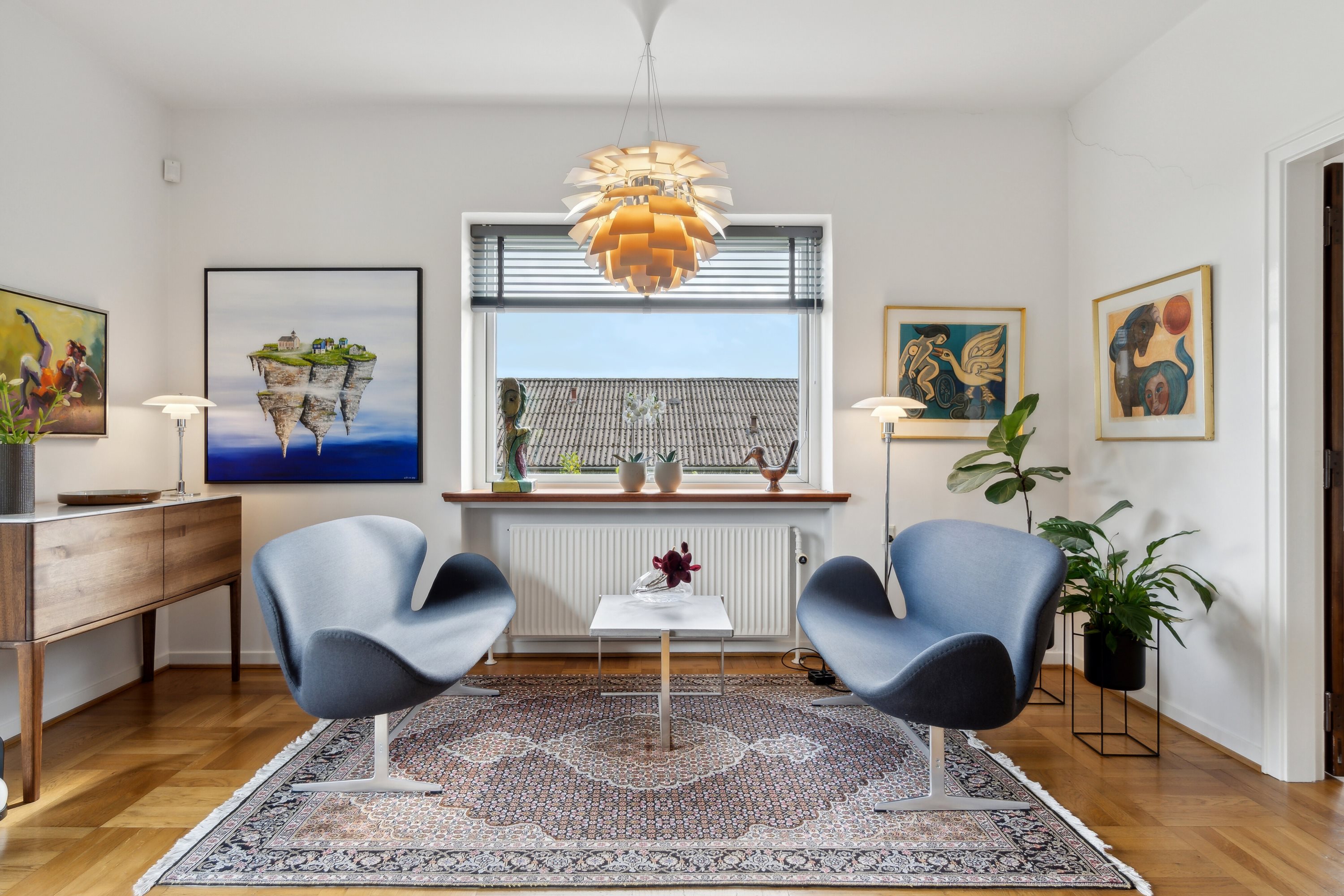 Fremhævet stue billede i fuldskærmstilstand. Billede af Tørholmsvej 93, 9800 Hjørring