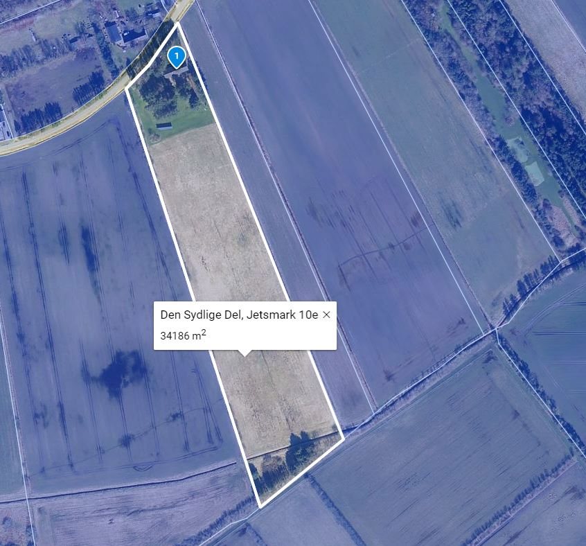 Fremhævet kort billede i fuldskærmstilstand. Billede af Tranekærvej 91, Kaas, 9490 Pandrup