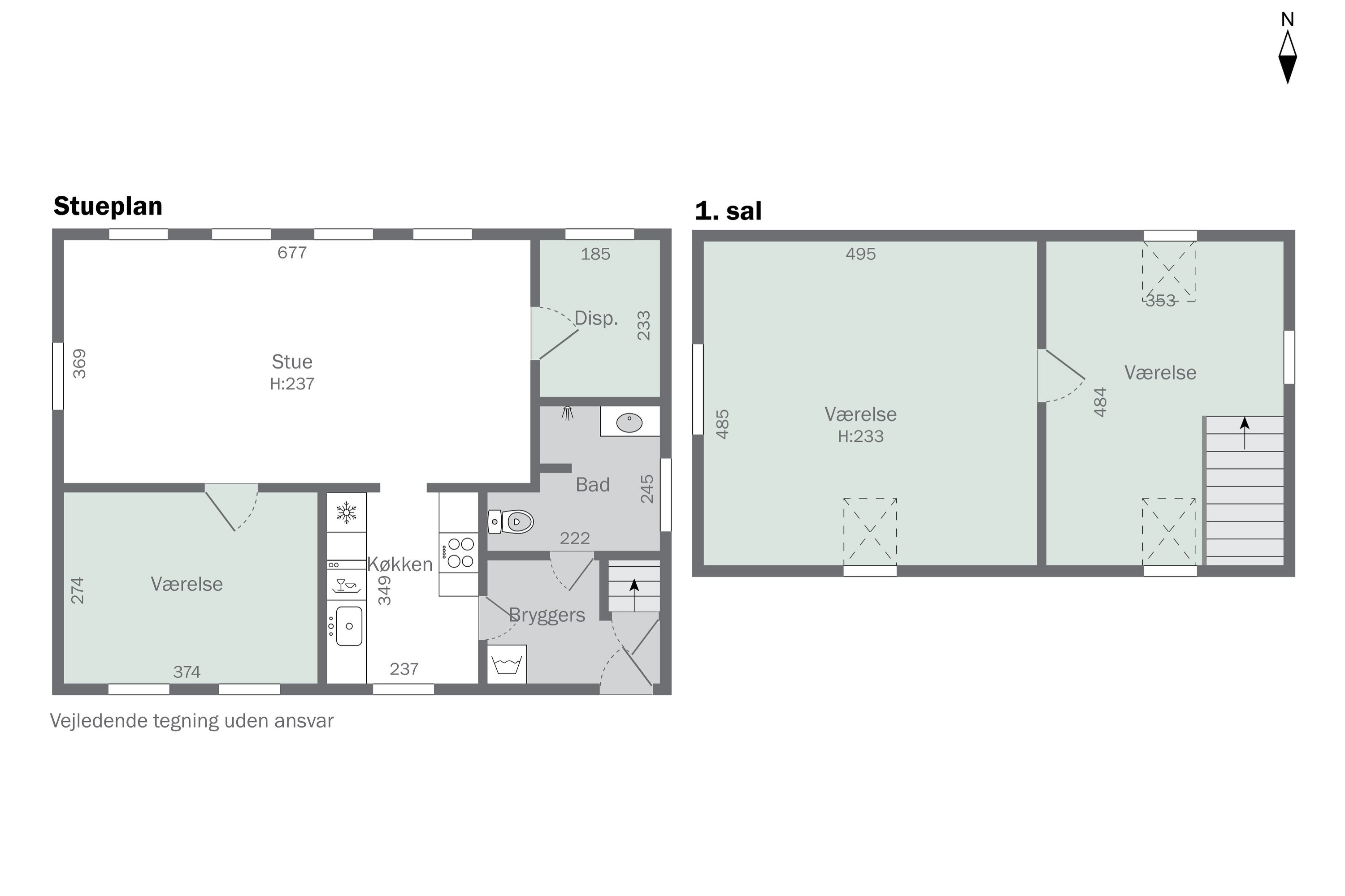 Plantegninger billede af Tårnvej 60, Hørdum, 7752 Snedsted
