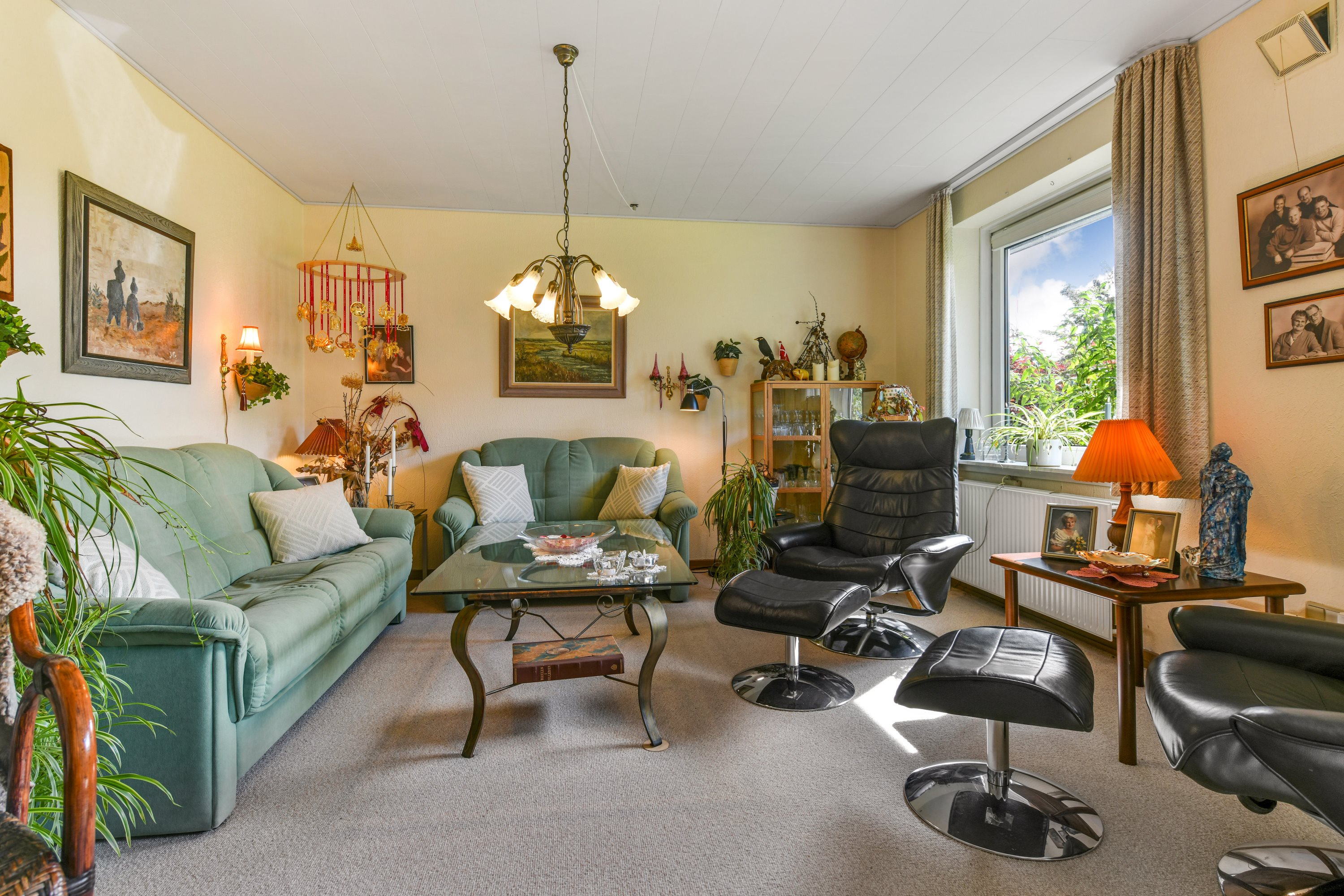 Fremhævet stue billede i fuldskærmstilstand. Billede af Nørrevej 47, Stend-Krogag, 7200 Grindsted