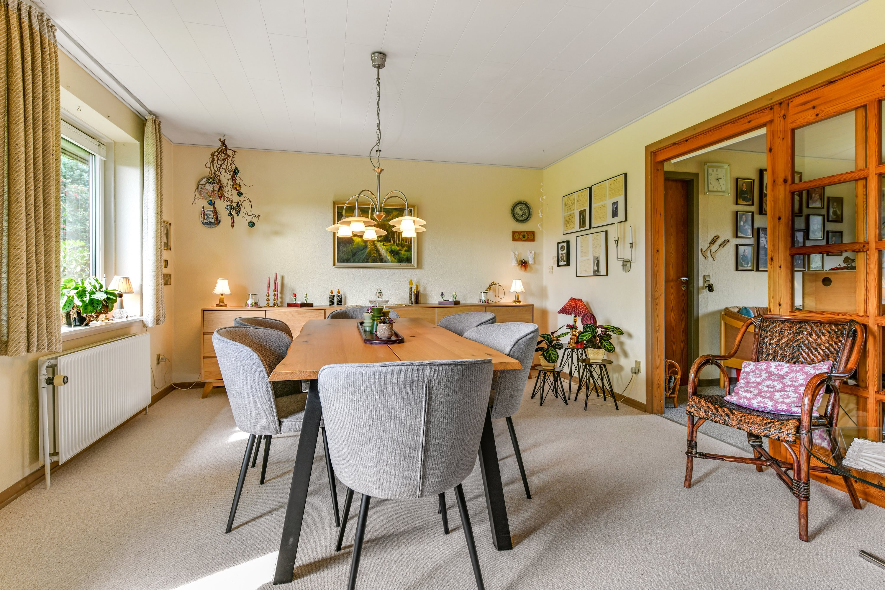 Fremhævet stue billede i fuldskærmstilstand. Billede af Nørrevej 47, Stend-Krogag, 7200 Grindsted