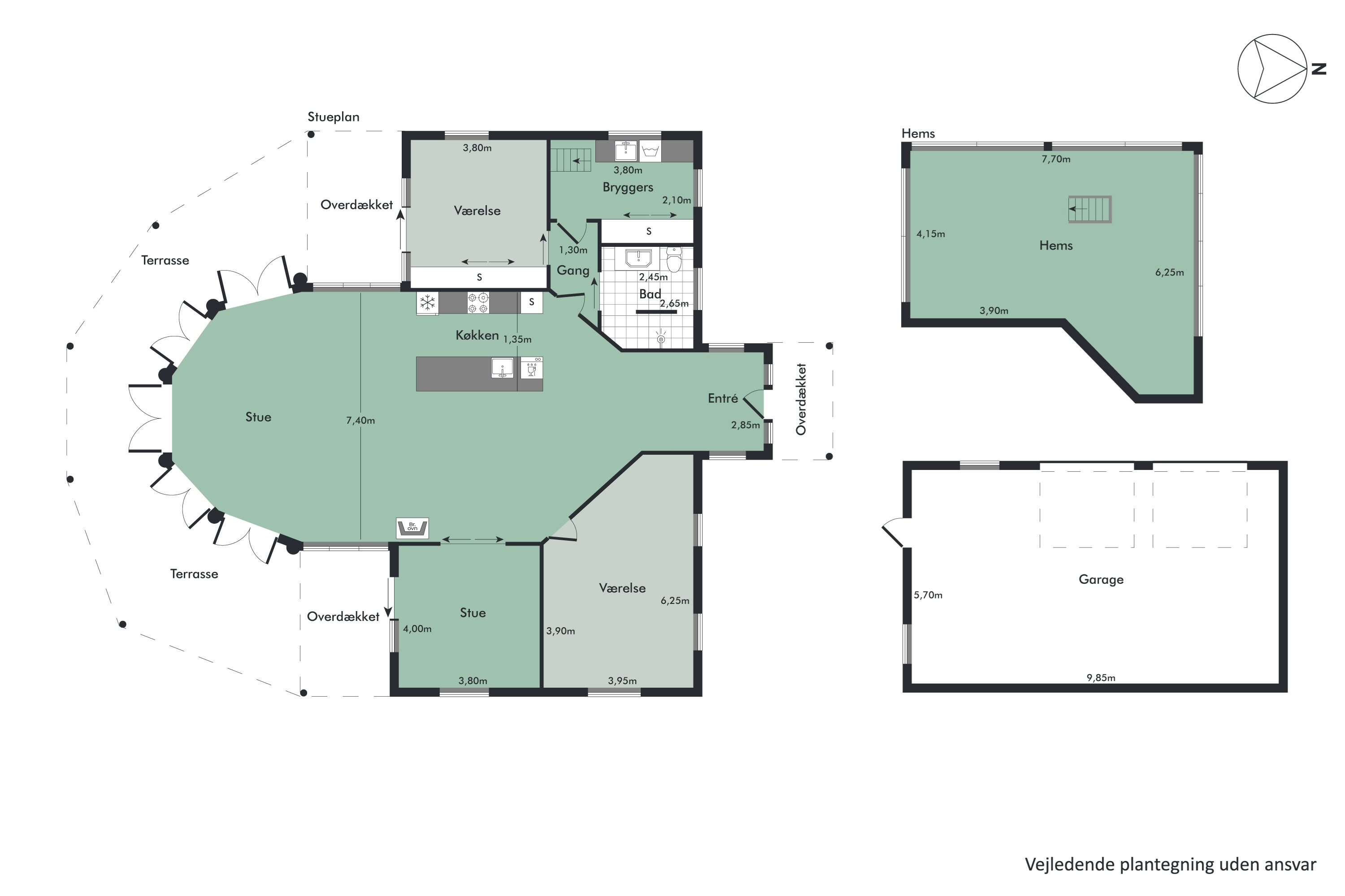 Plantegninger billede af Svanholmsmindevej 23, Svanfolk, 9293 Kongerslev