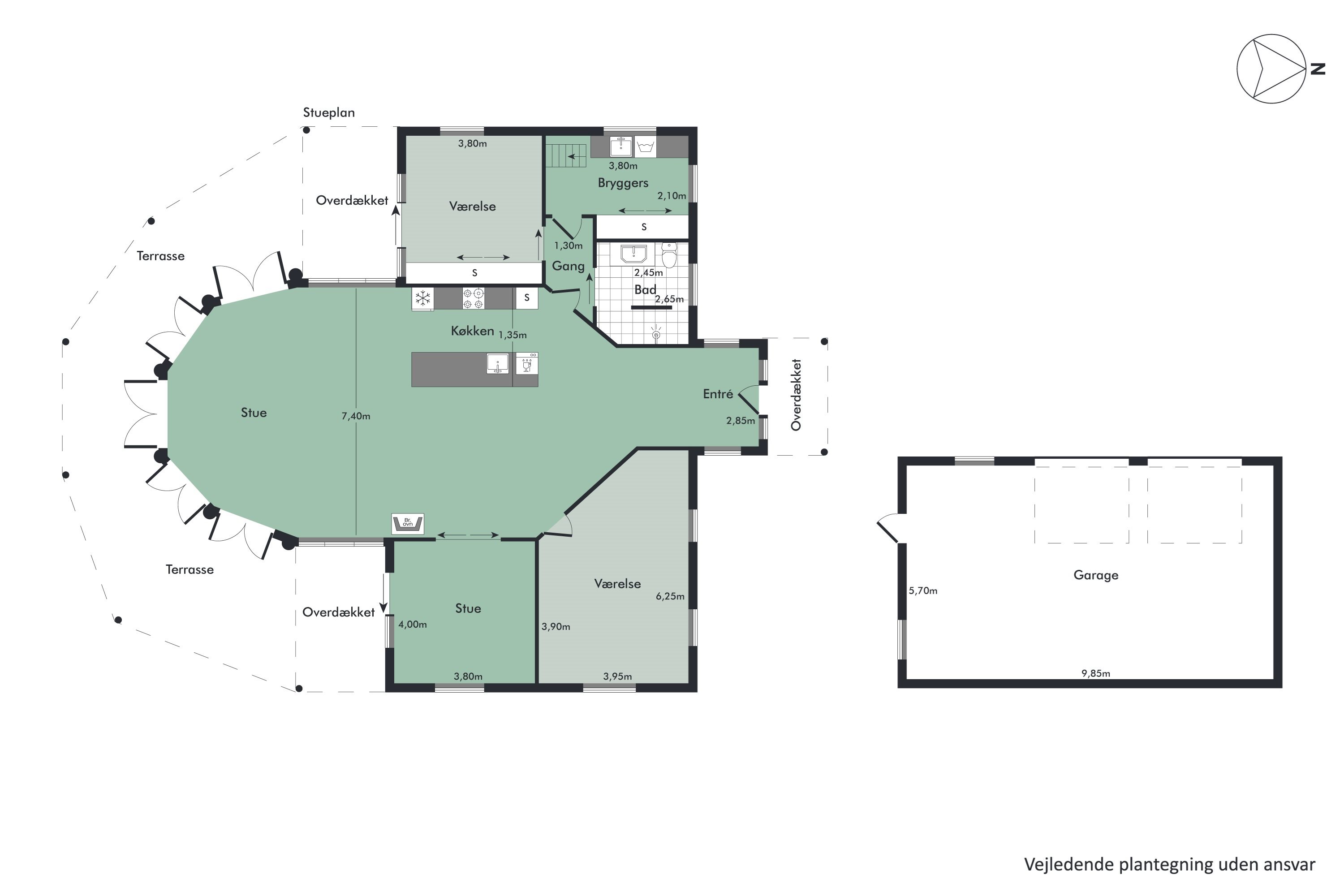Plantegninger billede af Svanholmsmindevej 23, Svanfolk, 9293 Kongerslev