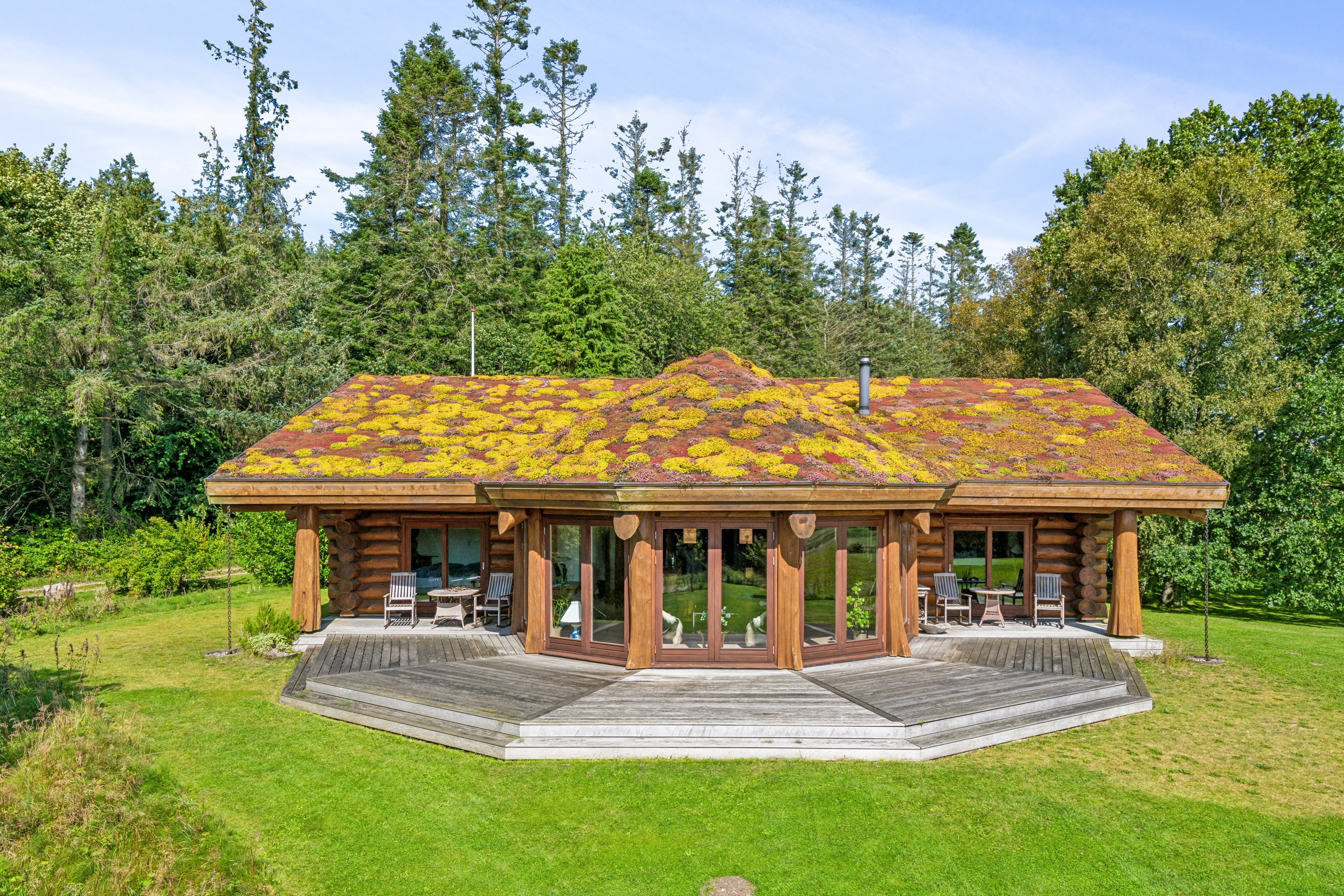 Miniaturebillede 2: luftfoto. Billede af Svanholmsmindevej 23, Svanfolk, 9293 Kongerslev