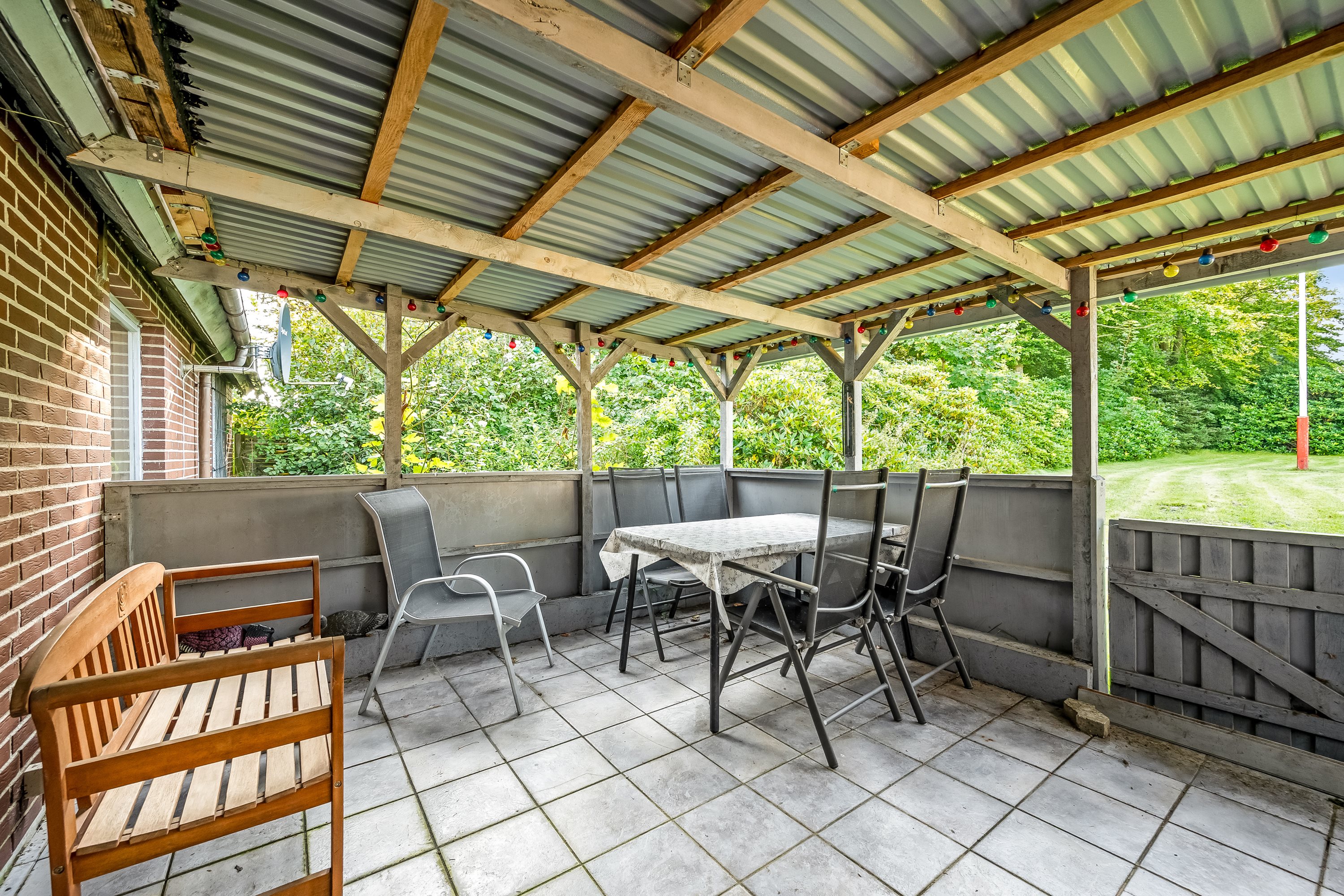 Fremhævet terrasse billede i fuldskærmstilstand. Billede af Torstedvej 55, Torsted, 6980 Tim