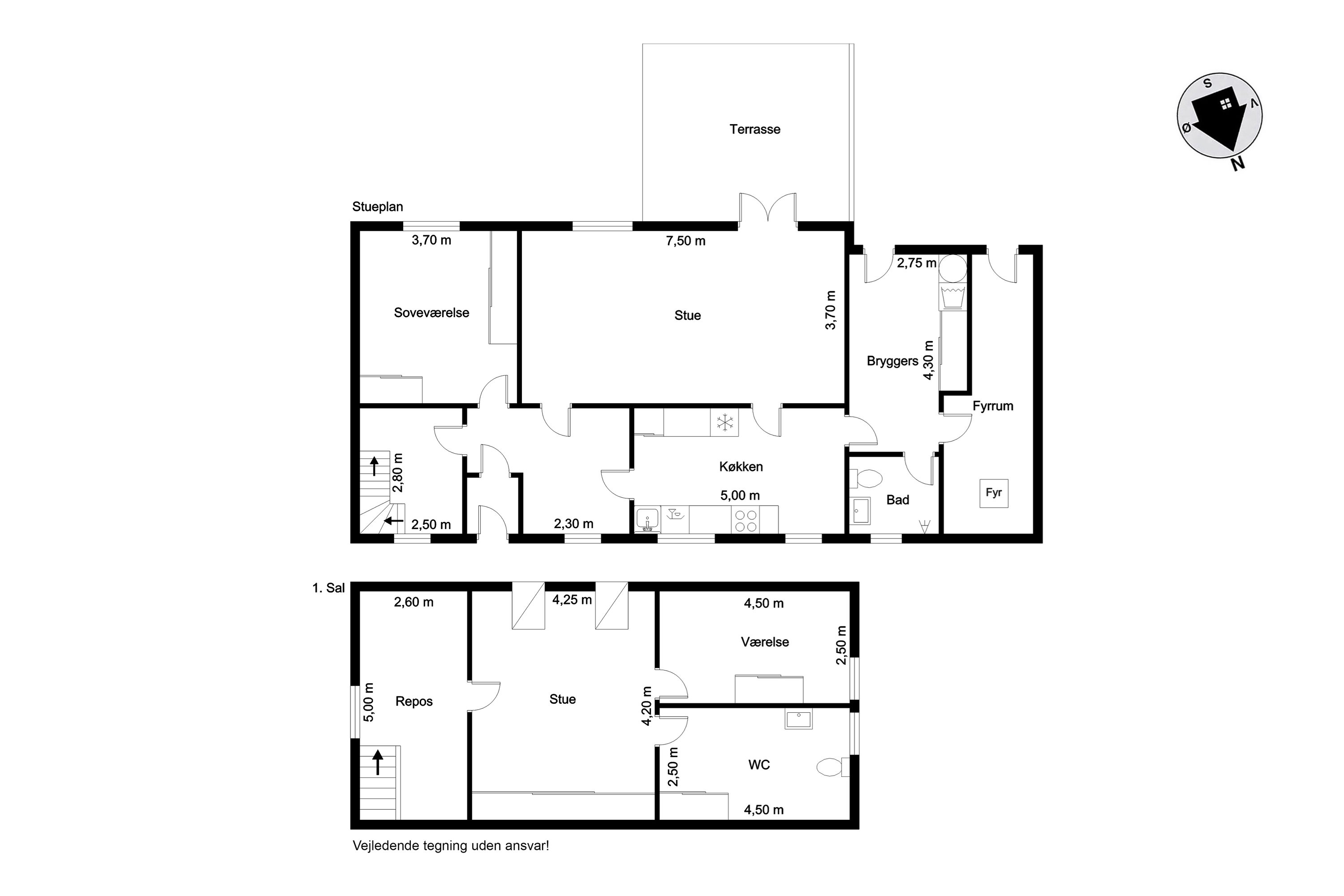 Plantegninger billede af Torstedvej 55, Torsted, 6980 Tim