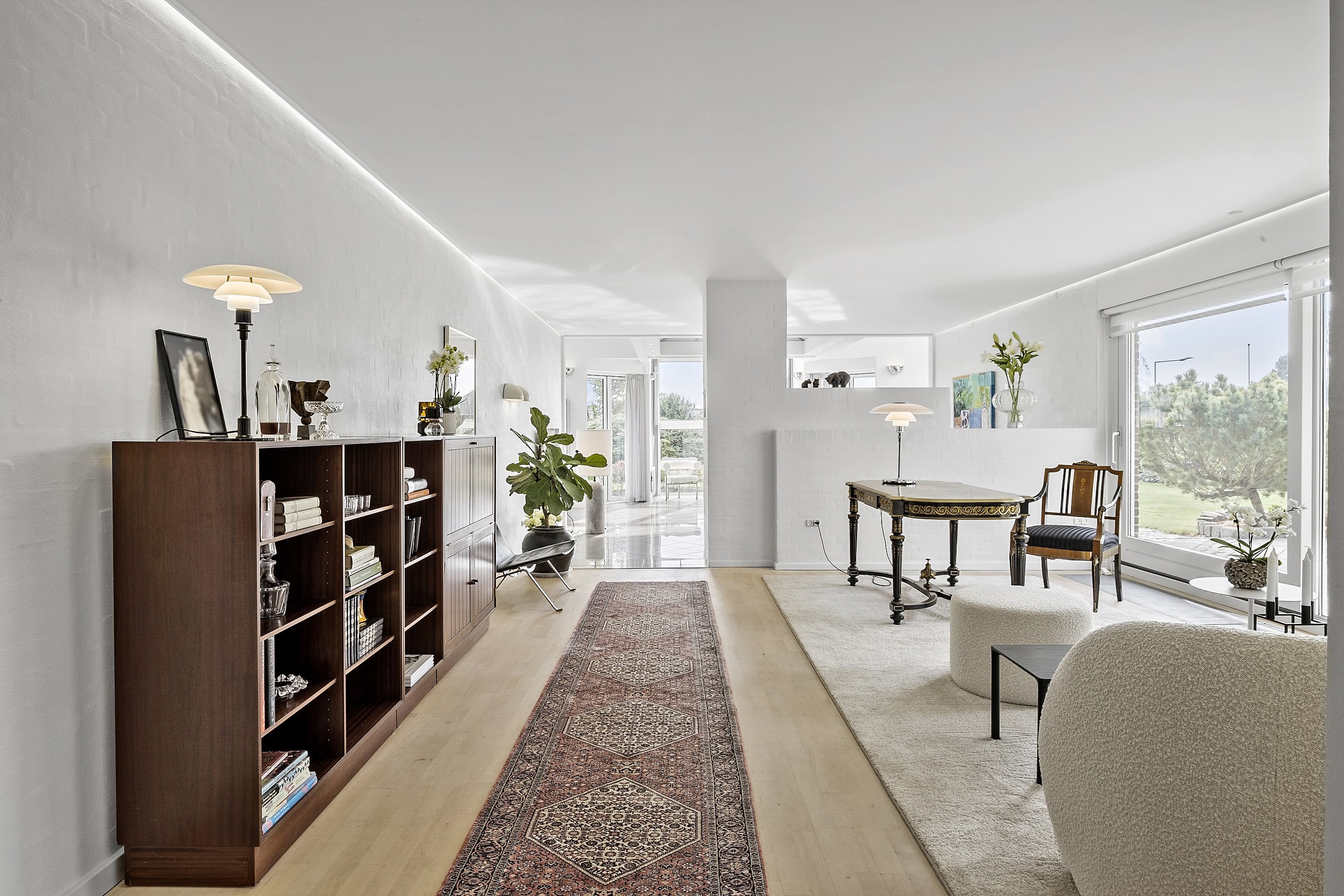 Fremhævet stue billede i fuldskærmstilstand. Billede af Østervang 68, 9362 Gandrup