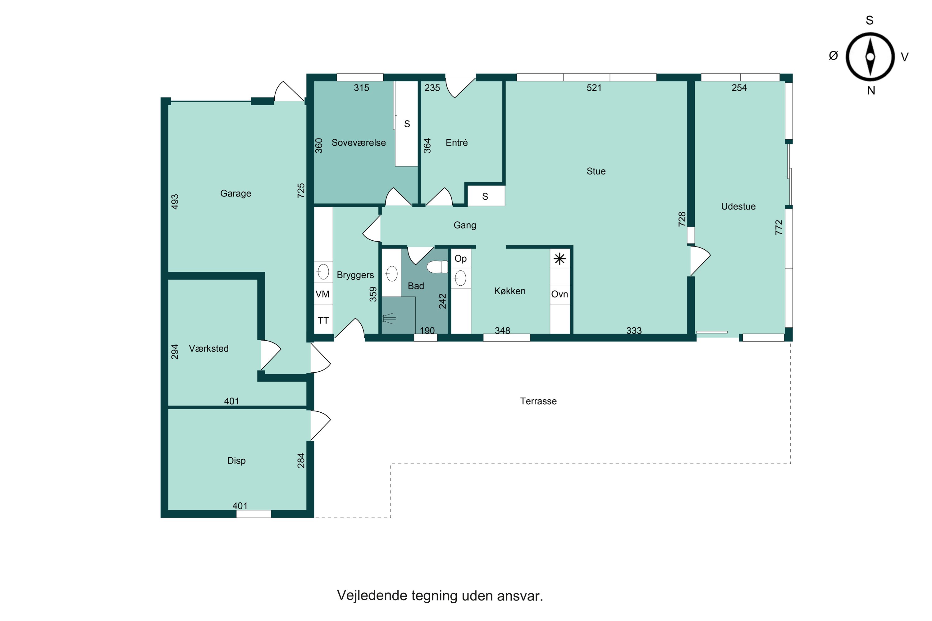 Plantegninger billede af Toften 8, 8700 Horsens